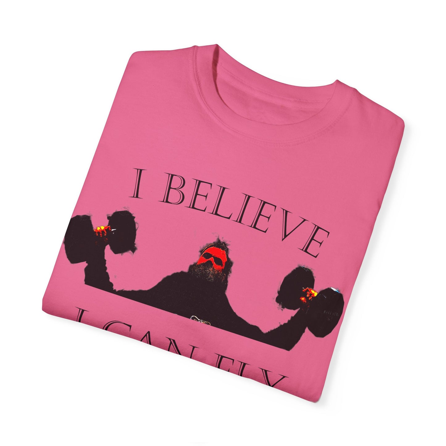 Motivational Fitness T-Shirt - I Believe I Can Fly