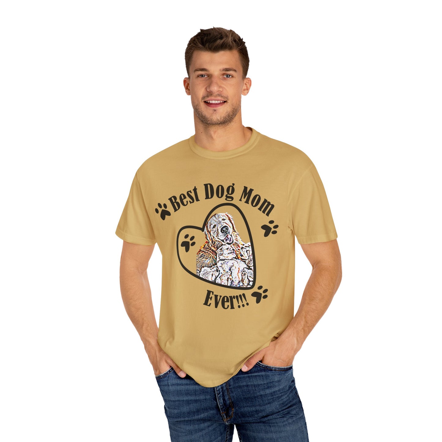 dog mom Unisex Garment-Dyed T-shirt