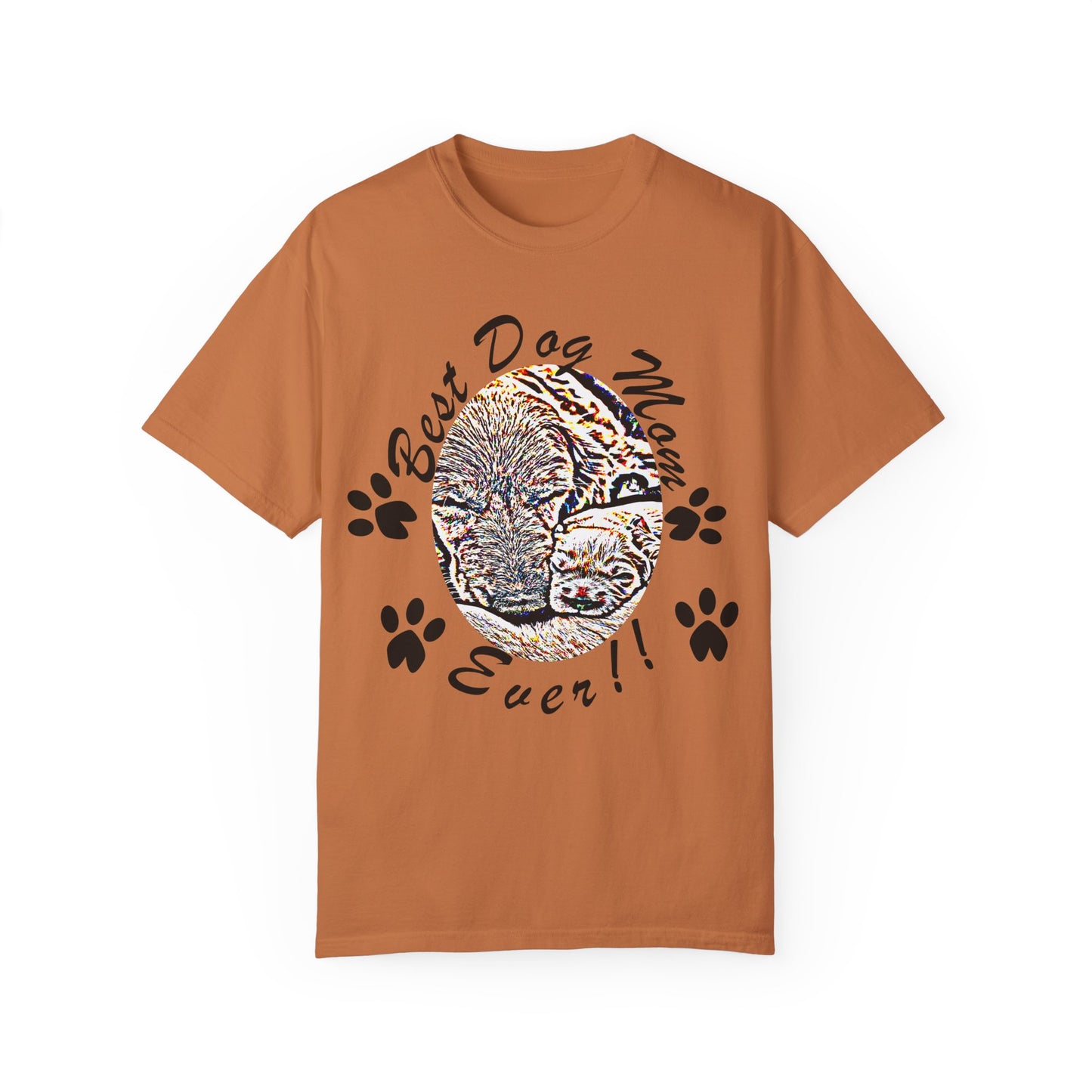dog mom Unisex Garment-Dyed T-shirt