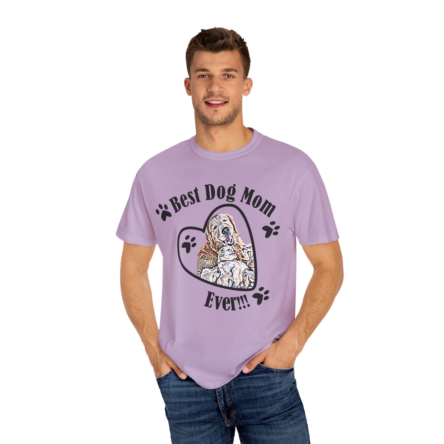 dog mom Unisex Garment-Dyed T-shirt