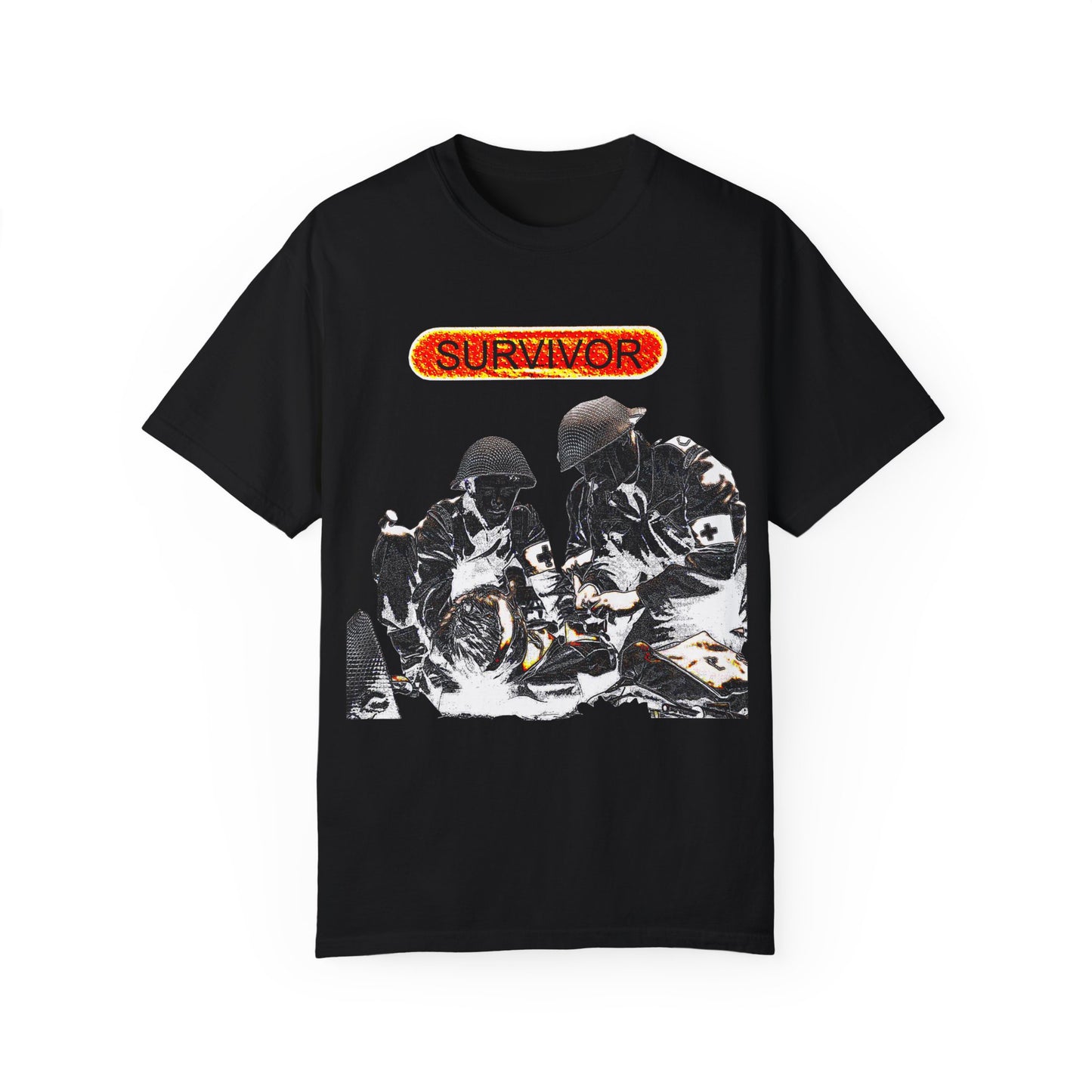 war veteran survivor Unisex Garment-Dyed T-shirt