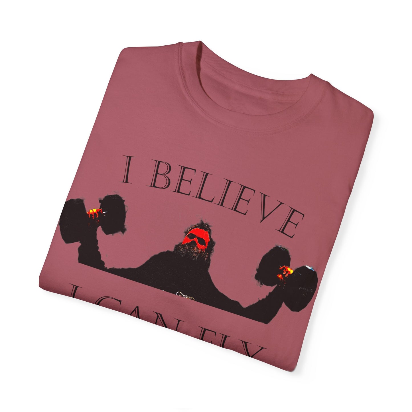Motivational Fitness T-Shirt - I Believe I Can Fly
