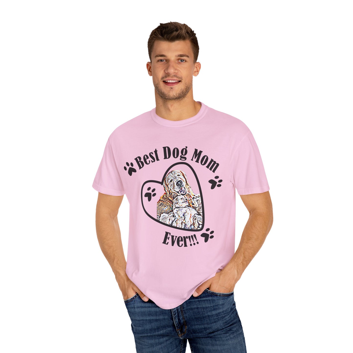 dog mom Unisex Garment-Dyed T-shirt