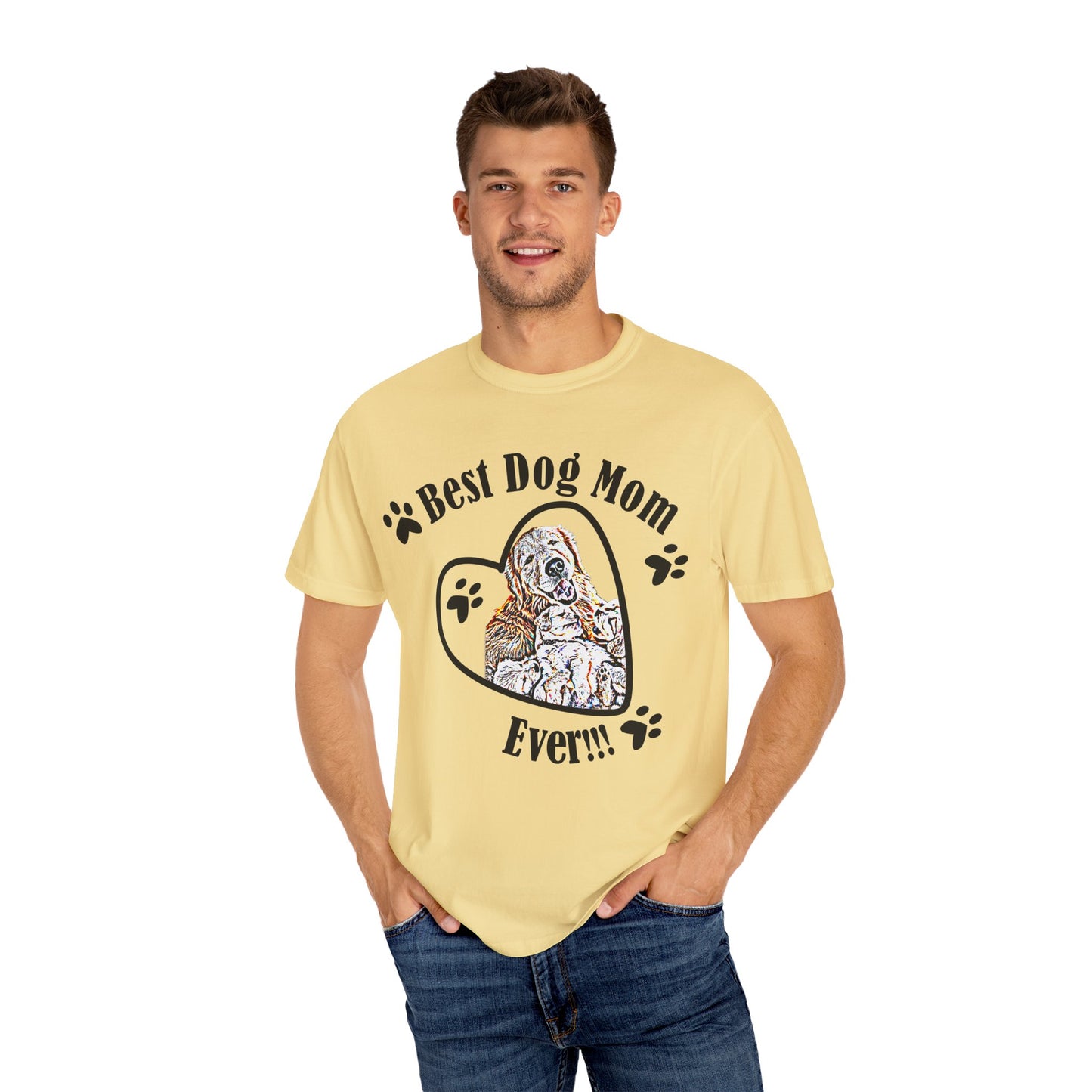 dog mom Unisex Garment-Dyed T-shirt