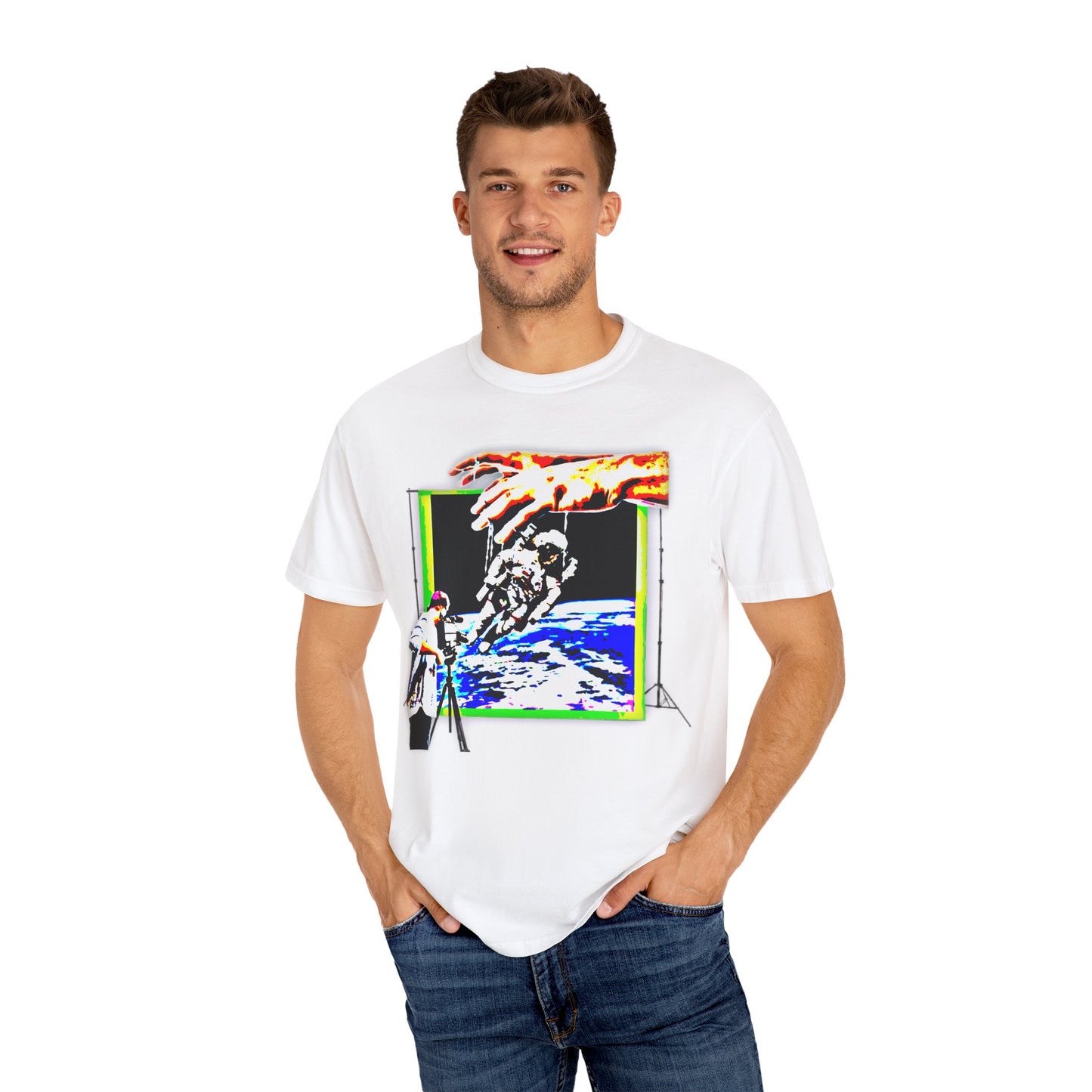 Space conspiracy Cosmic Creation Unisex Garment-Dyed T-Shirt