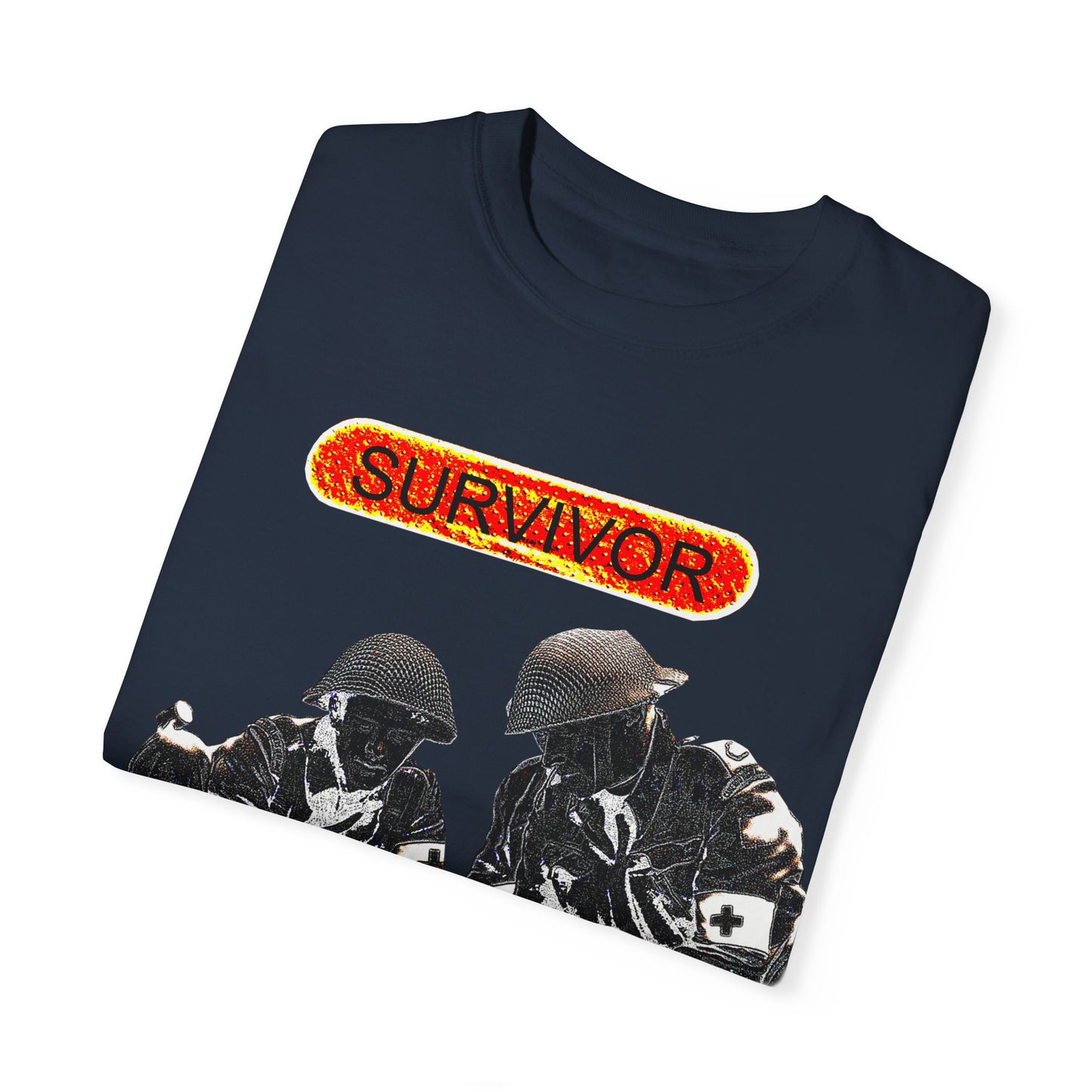 war veteran survivor Unisex Garment-Dyed T-shirt