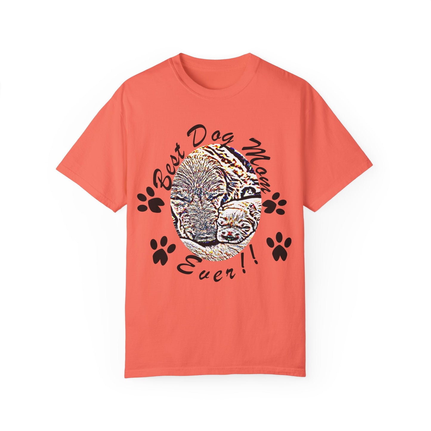 dog mom Unisex Garment-Dyed T-shirt