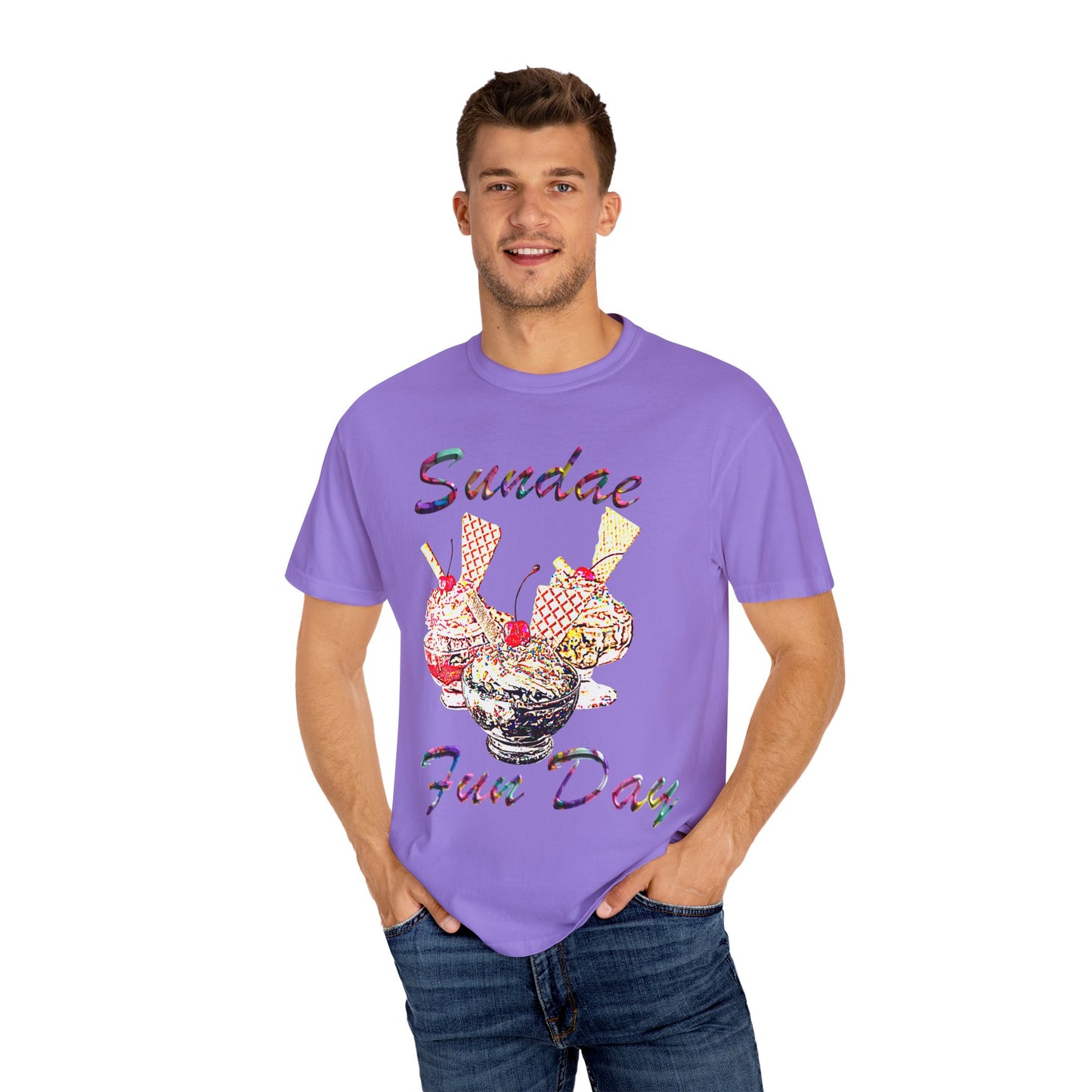 Sundae Fun Day Unisex Garment-Dyed T-shirt