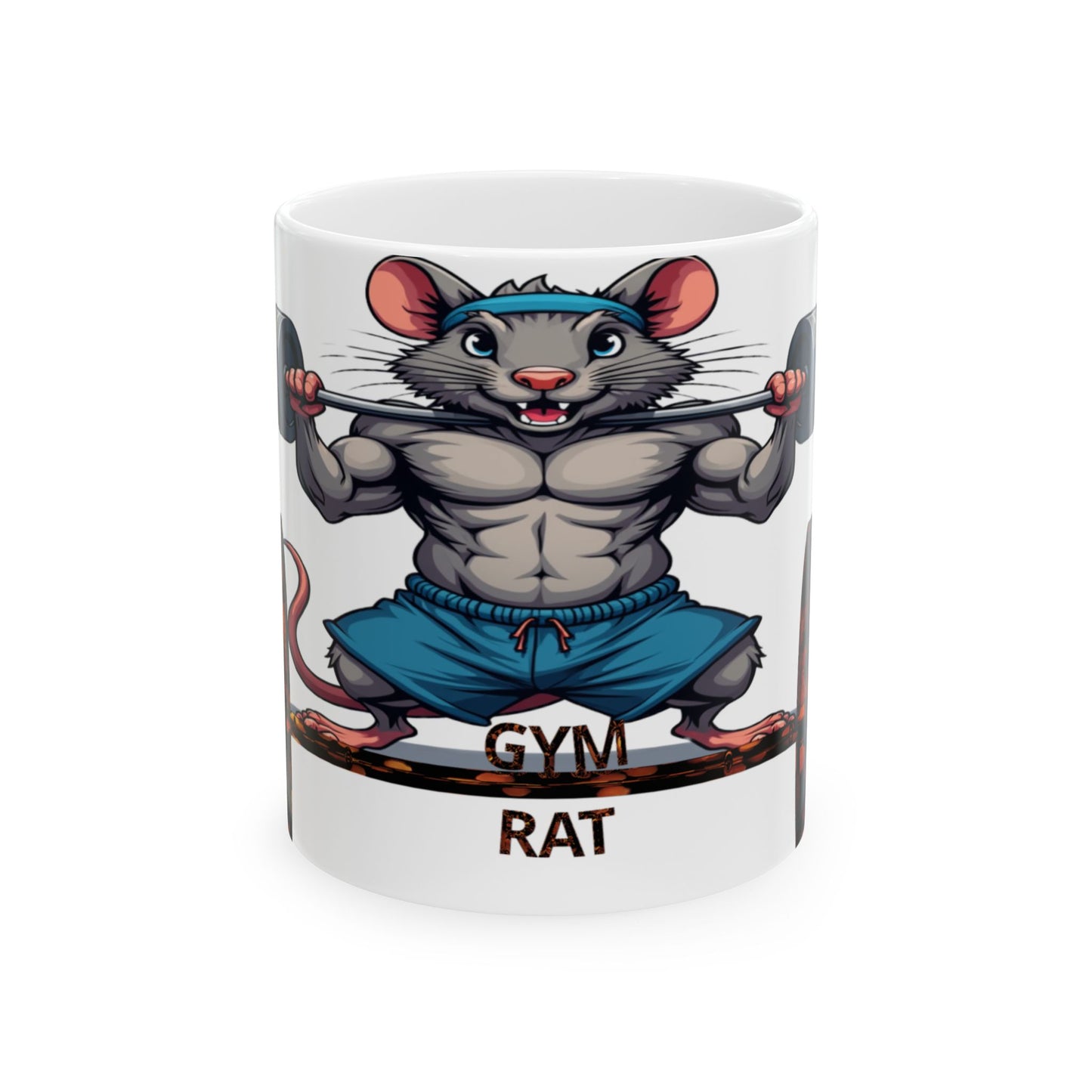 GYM RAT Ceramic Mug, (11oz, 15oz)