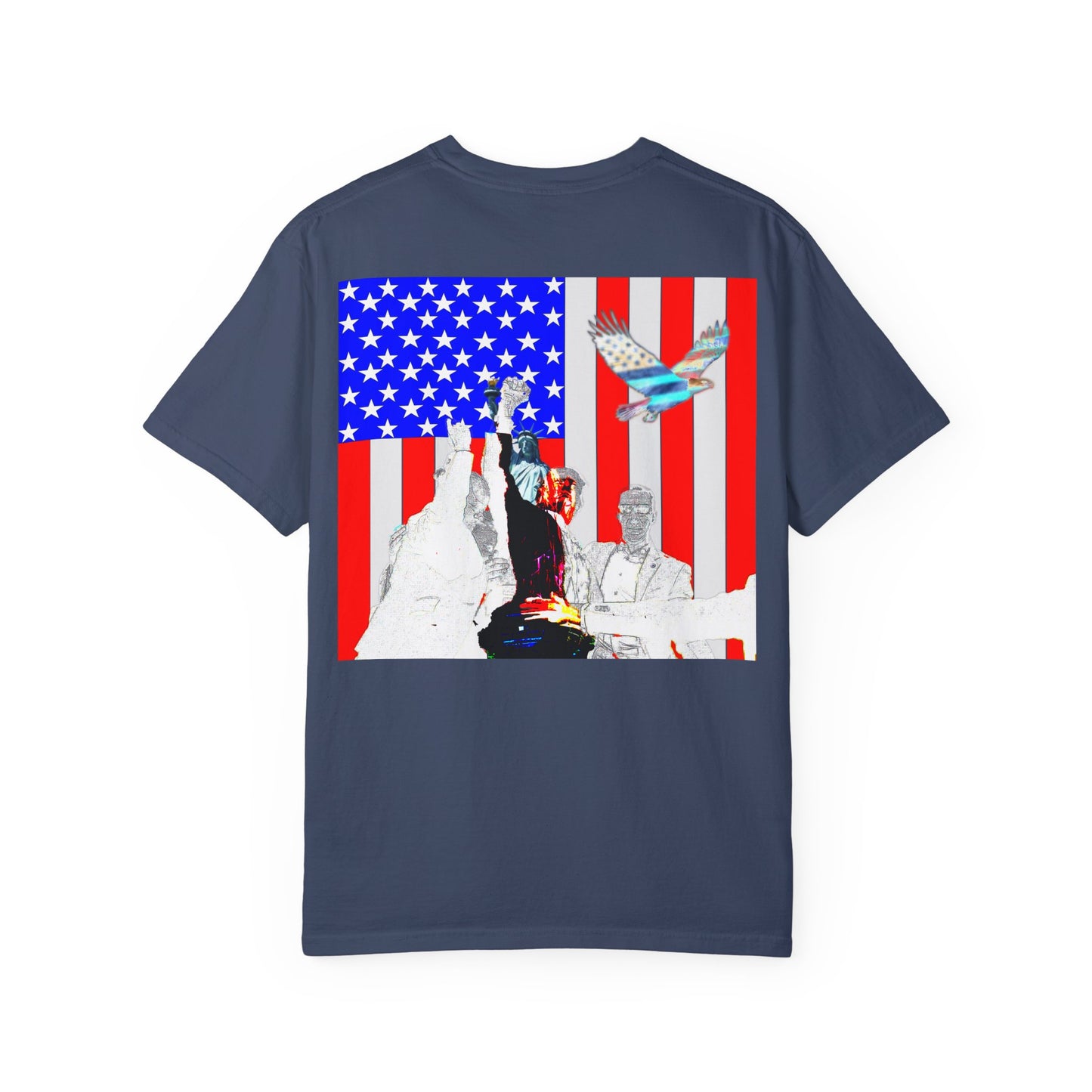 Patriotic Freedom Unisex Garment-Dyed T-Shirt - Celebrate America