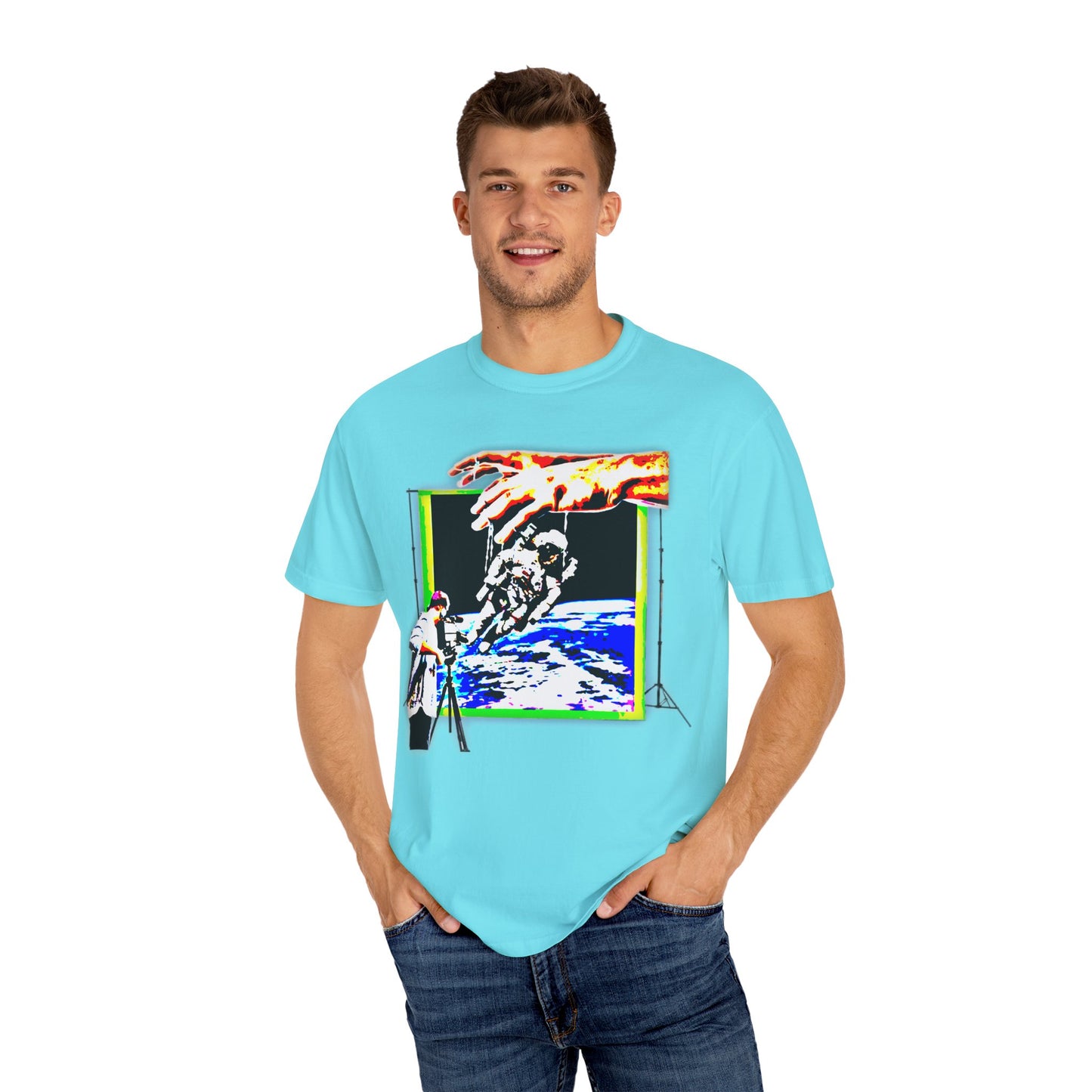 Space conspiracy Cosmic Creation Unisex Garment-Dyed T-Shirt