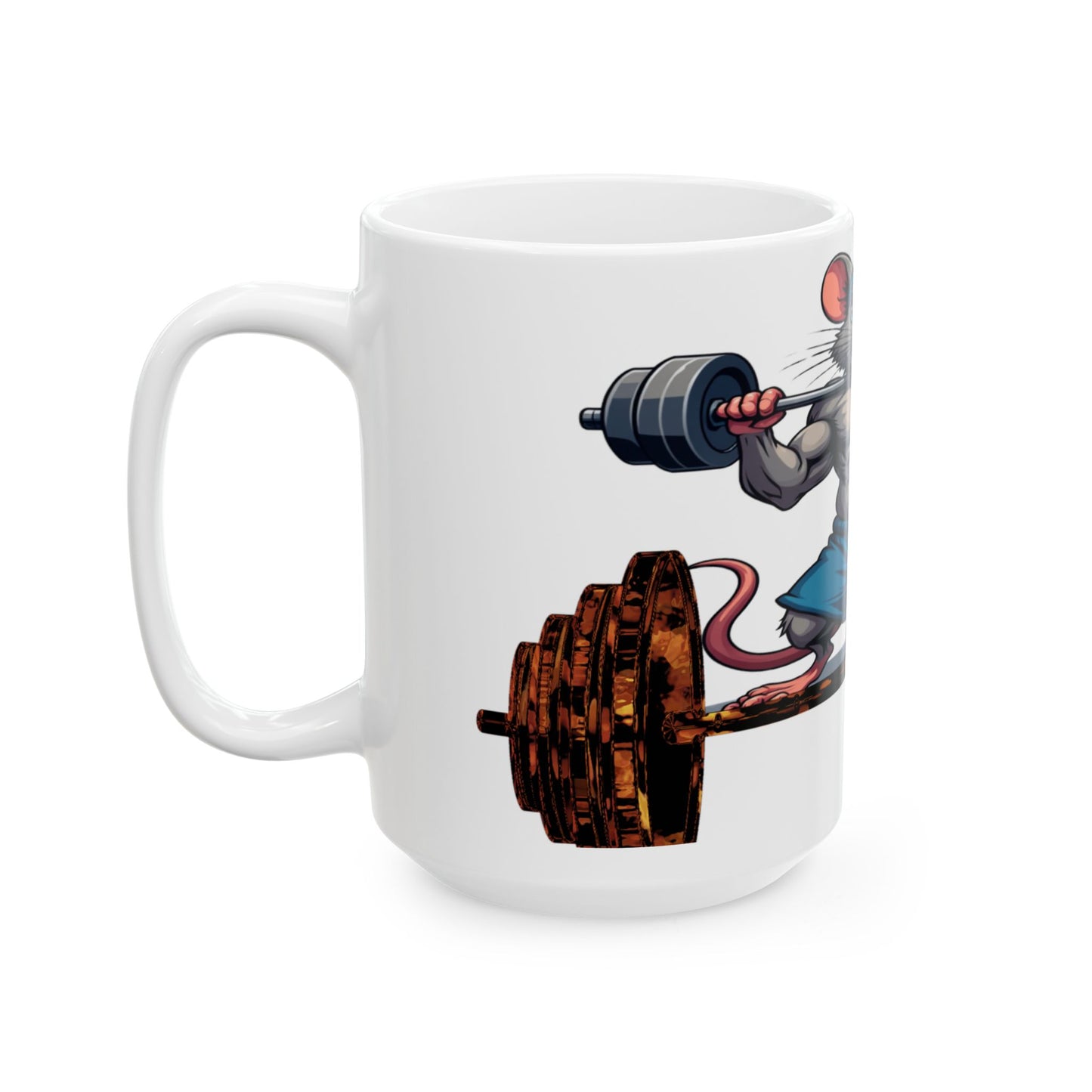 GYM RAT Ceramic Mug, (11oz, 15oz)