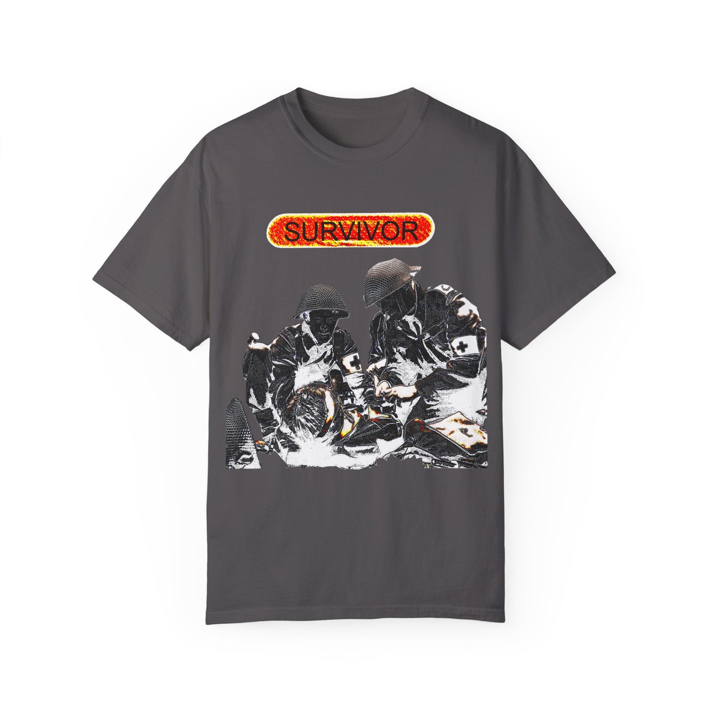 war veteran survivor Unisex Garment-Dyed T-shirt