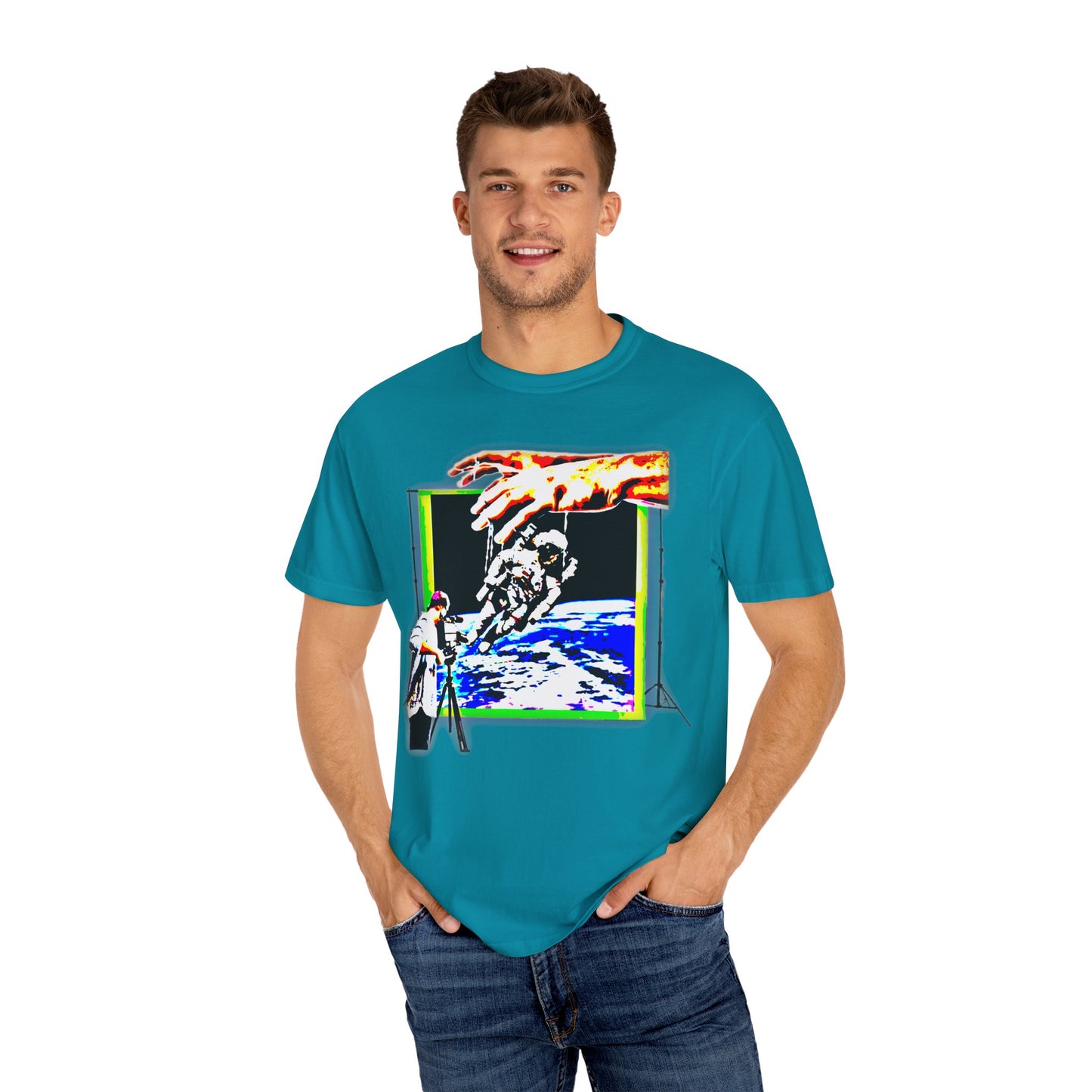 Space conspiracy Cosmic Creation Unisex Garment-Dyed T-Shirt