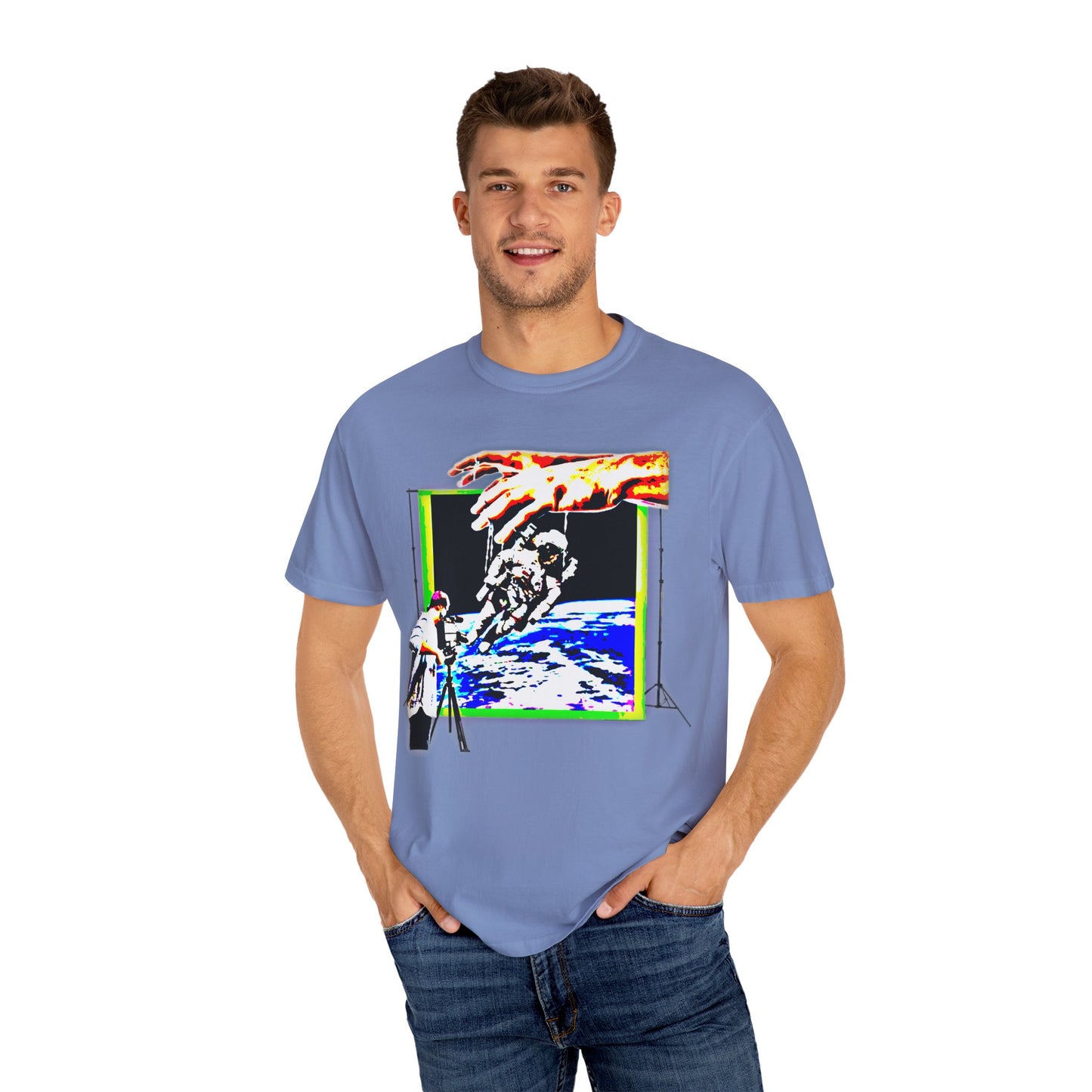 Space conspiracy Cosmic Creation Unisex Garment-Dyed T-Shirt