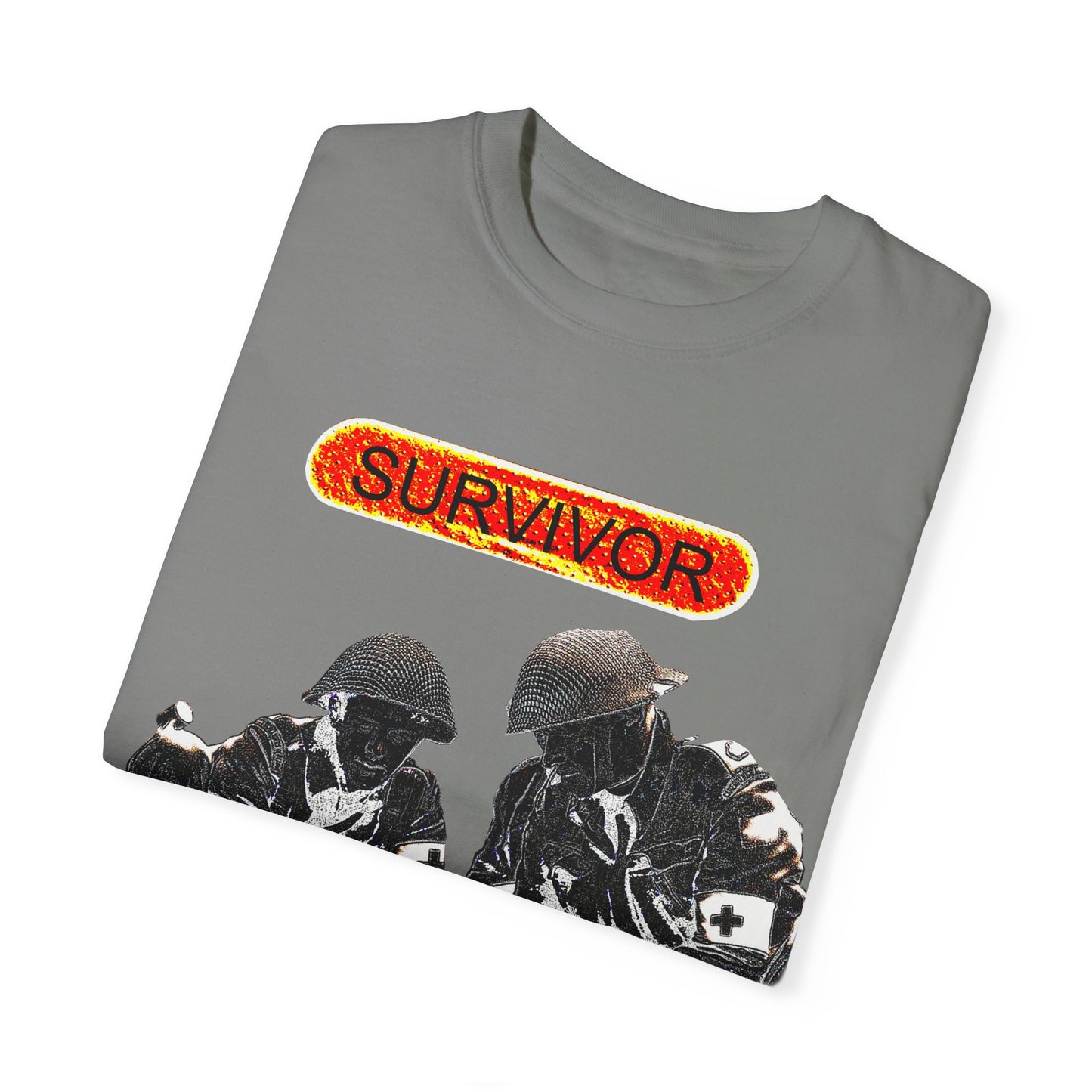 war veteran survivor Unisex Garment-Dyed T-shirt