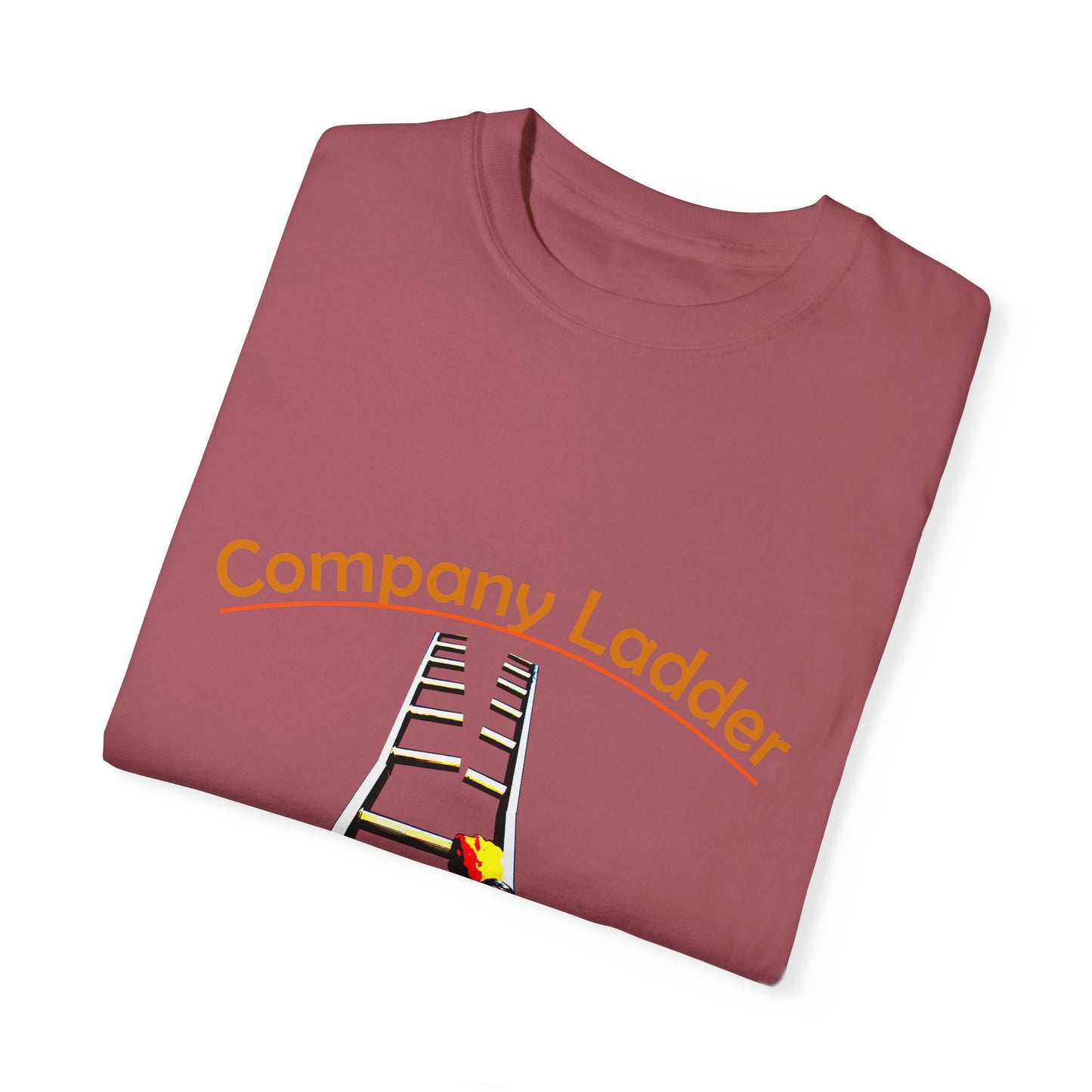 Company Ladder Unisex Garment-Dyed T-shirt - Motivational Tee for Career Growth