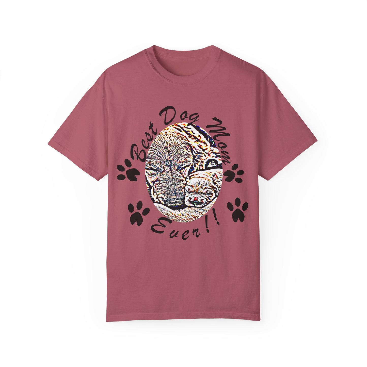 dog mom Unisex Garment-Dyed T-shirt