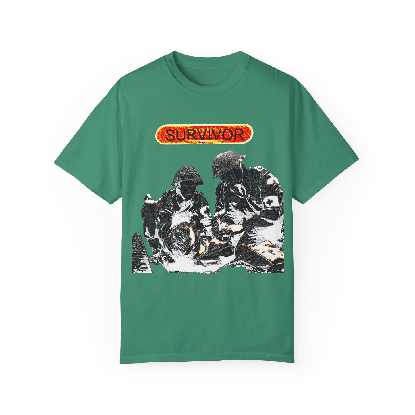 war veteran survivor Unisex Garment-Dyed T-shirt