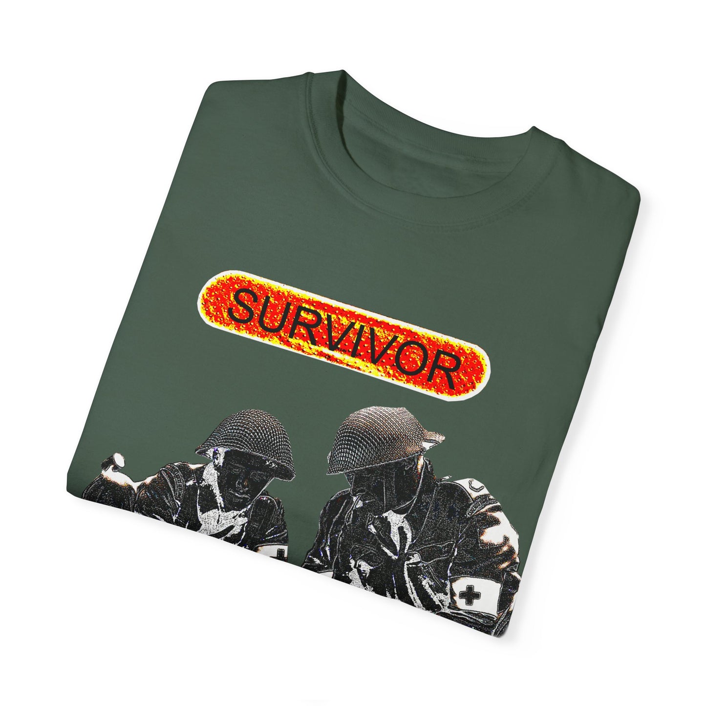 war veteran survivor Unisex Garment-Dyed T-shirt