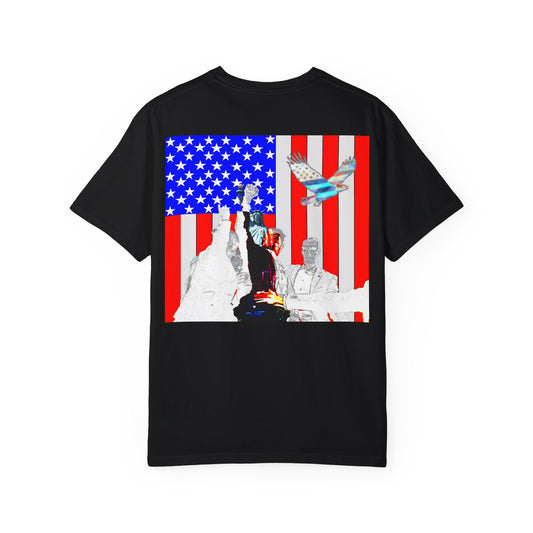 Patriotic Freedom Unisex Garment-Dyed T-Shirt - Celebrate America