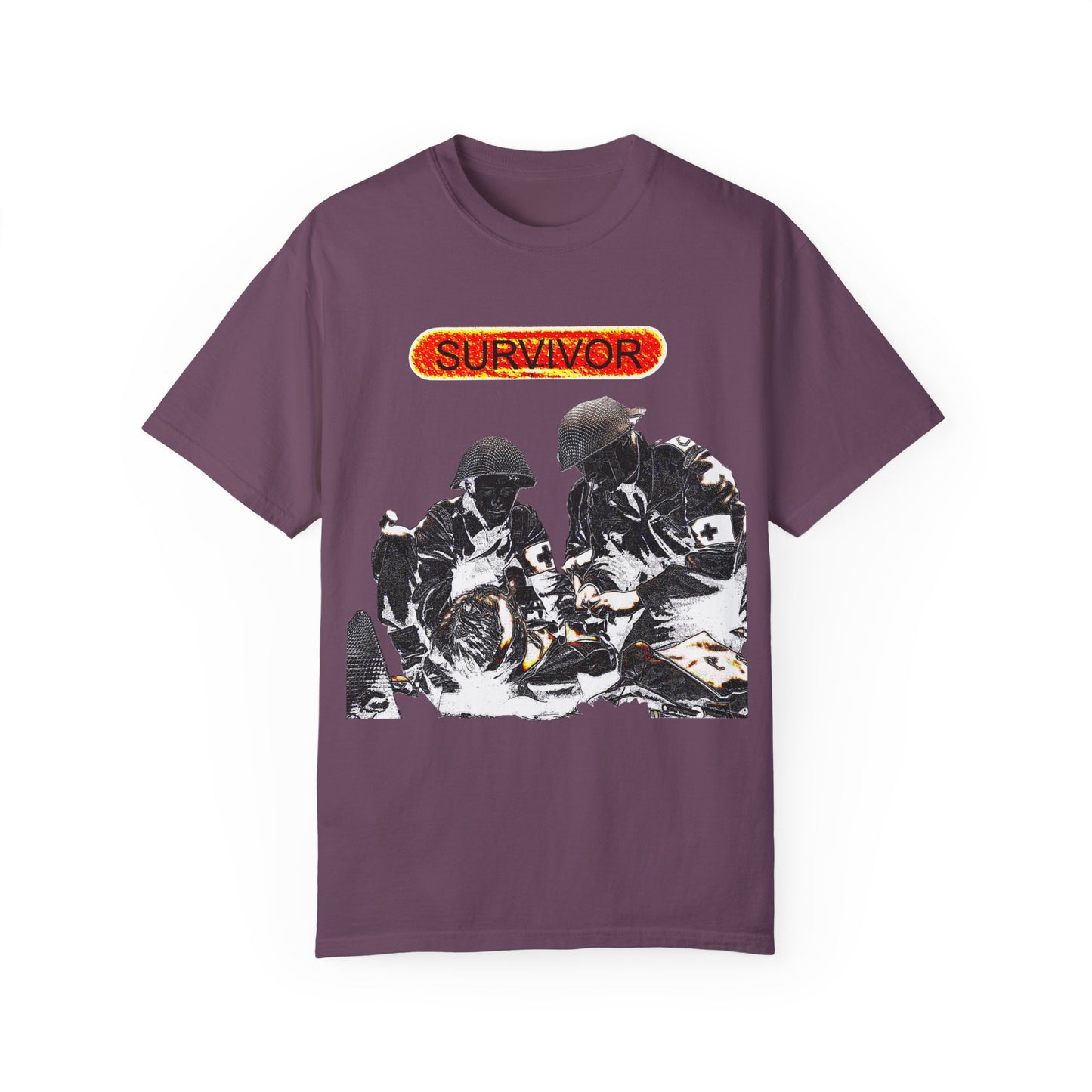 war veteran survivor Unisex Garment-Dyed T-shirt