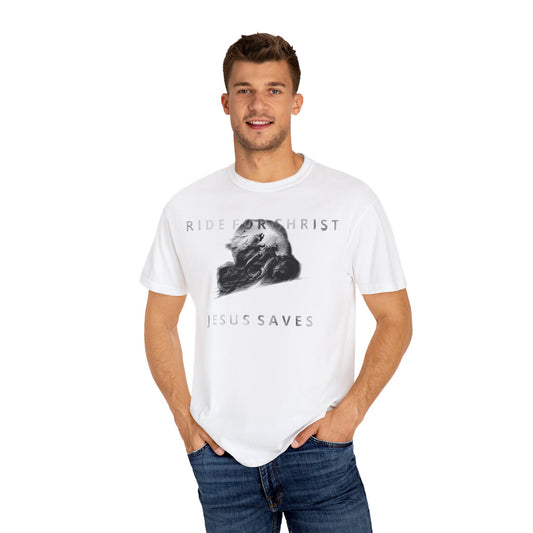 RIDE FOR CHRIST Unisex Garment-Dyed T-shirt