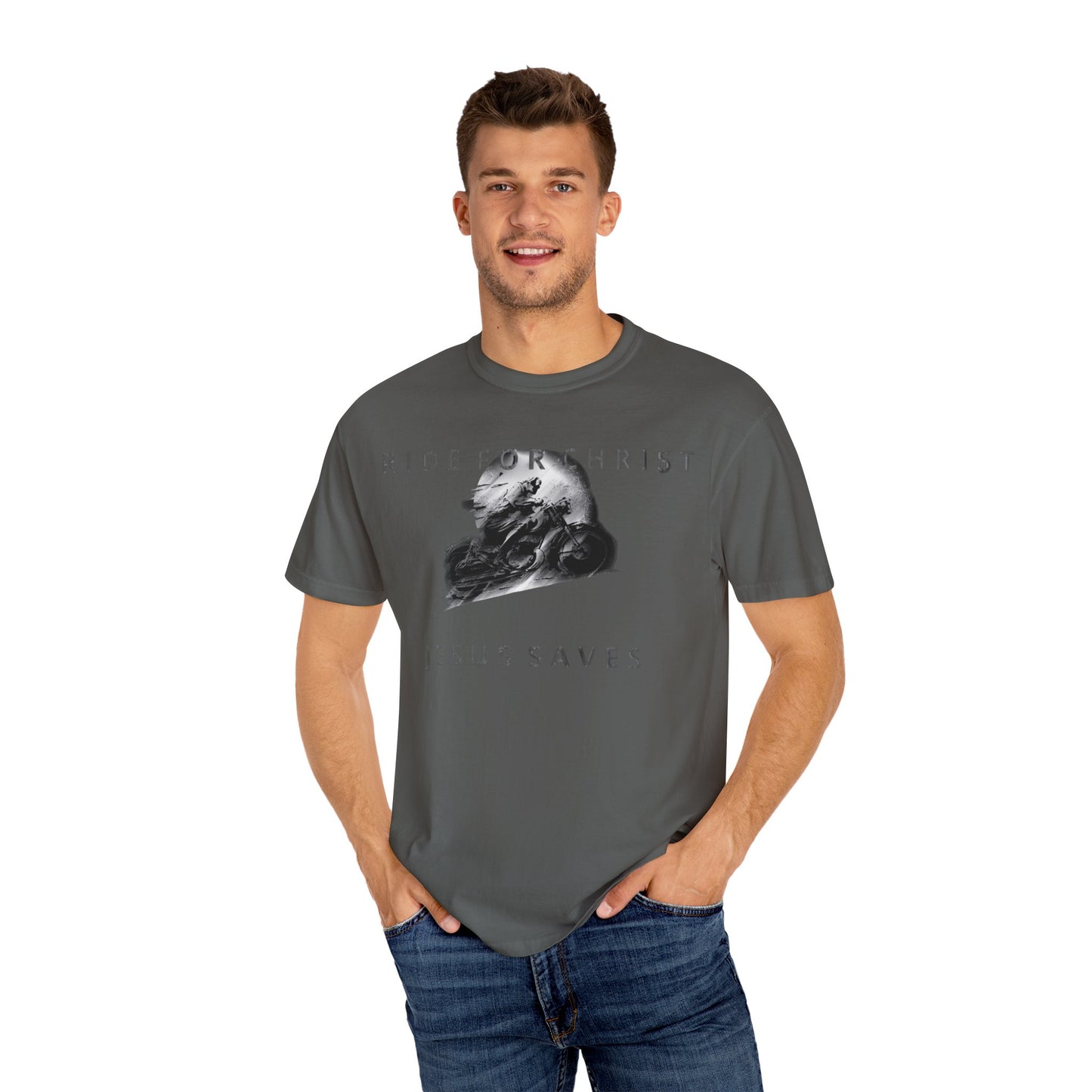RIDE FOR CHRIST Unisex Garment-Dyed T-shirt