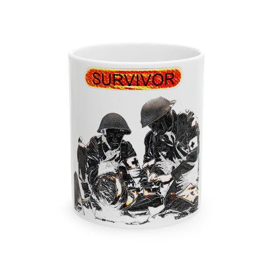 war veteran survivor Ceramic Mug, (11oz, 15oz)
