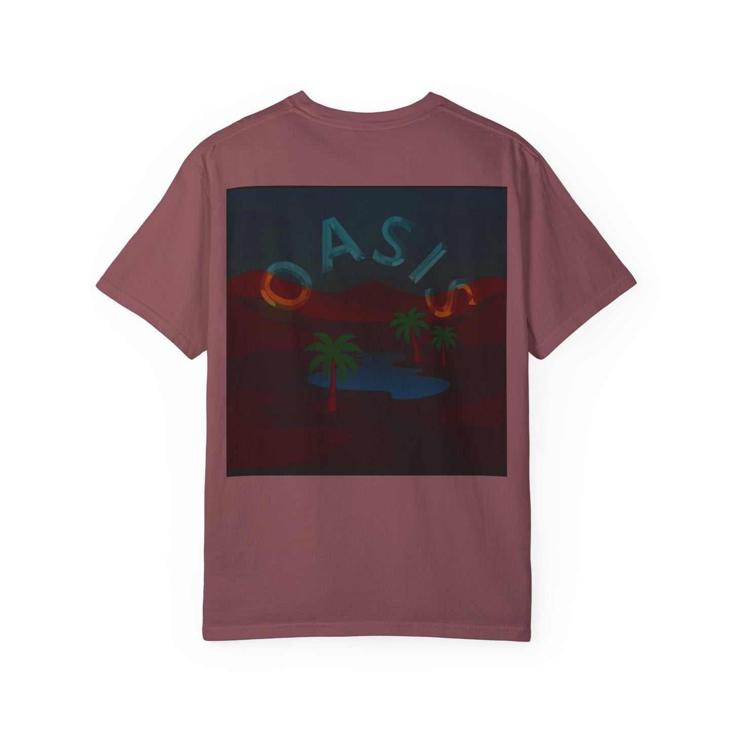 Garment-Dyed T-shirt - OASIS IN DESSERT Design