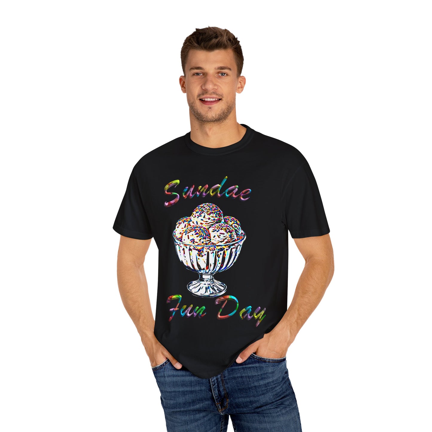 Sundae Funday Unisex Garment-Dyed T-shirt