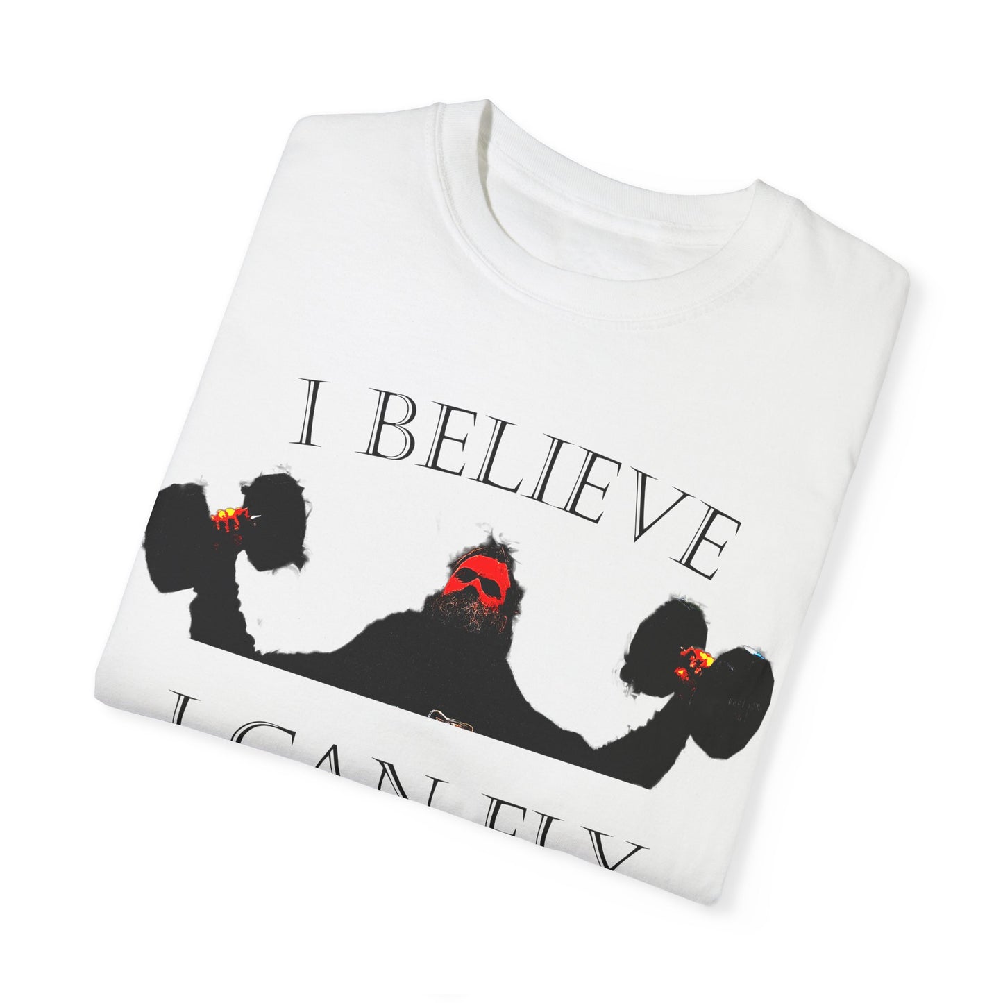 Motivational Fitness T-Shirt - I Believe I Can Fly