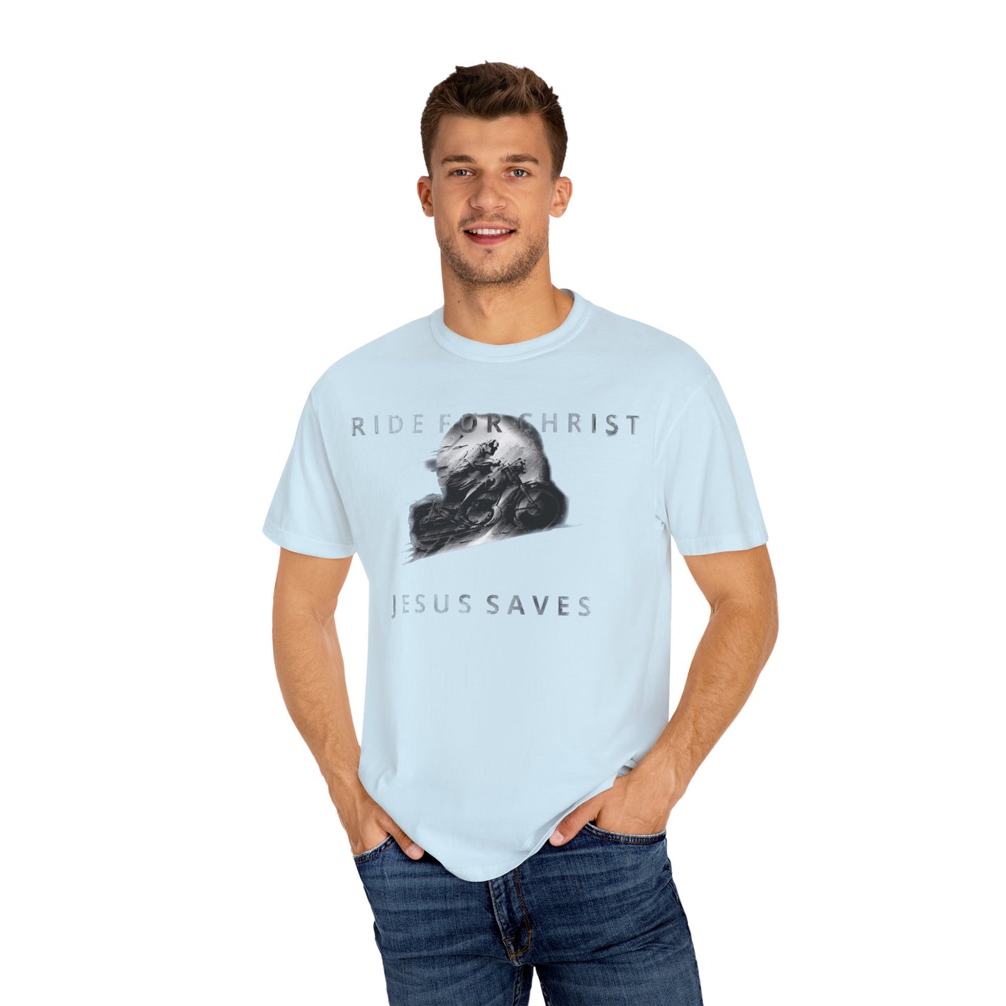 RIDE FOR CHRIST Unisex Garment-Dyed T-shirt