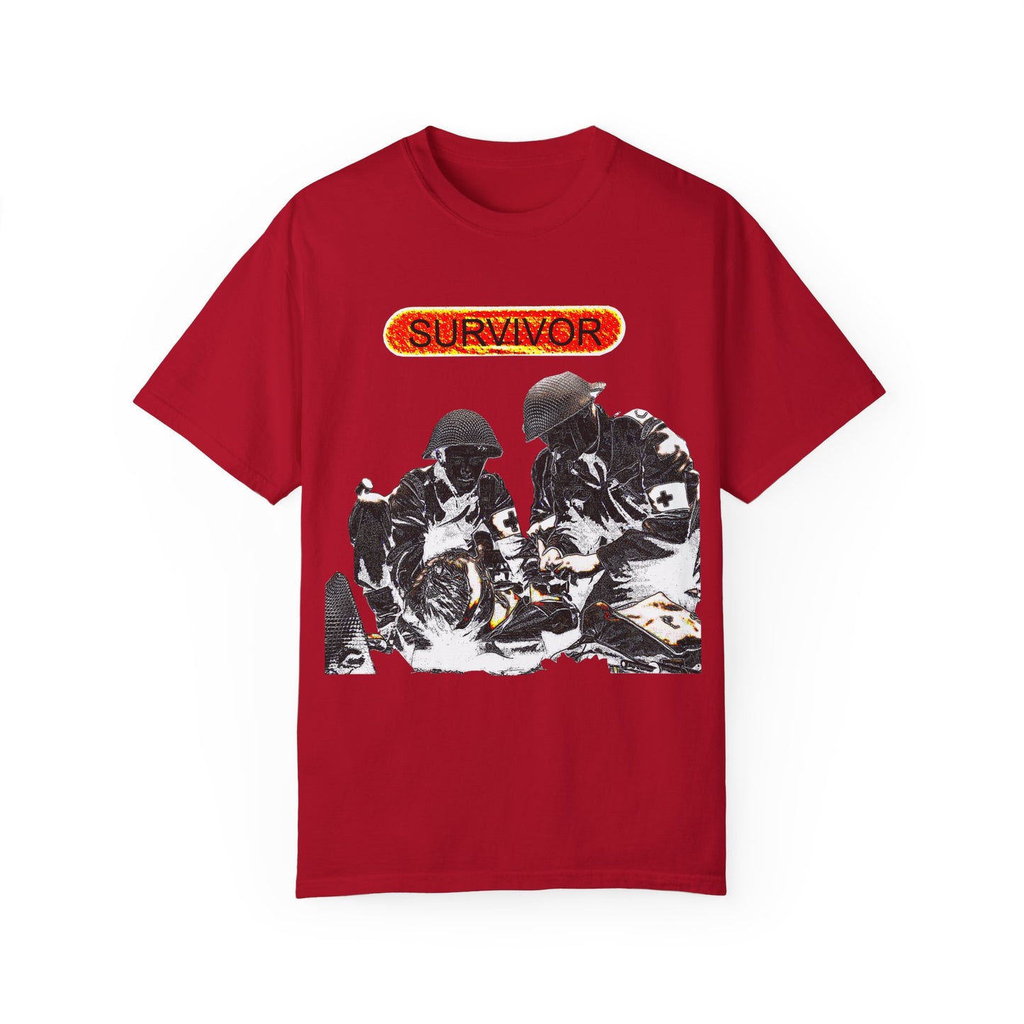 war veteran survivor Unisex Garment-Dyed T-shirt