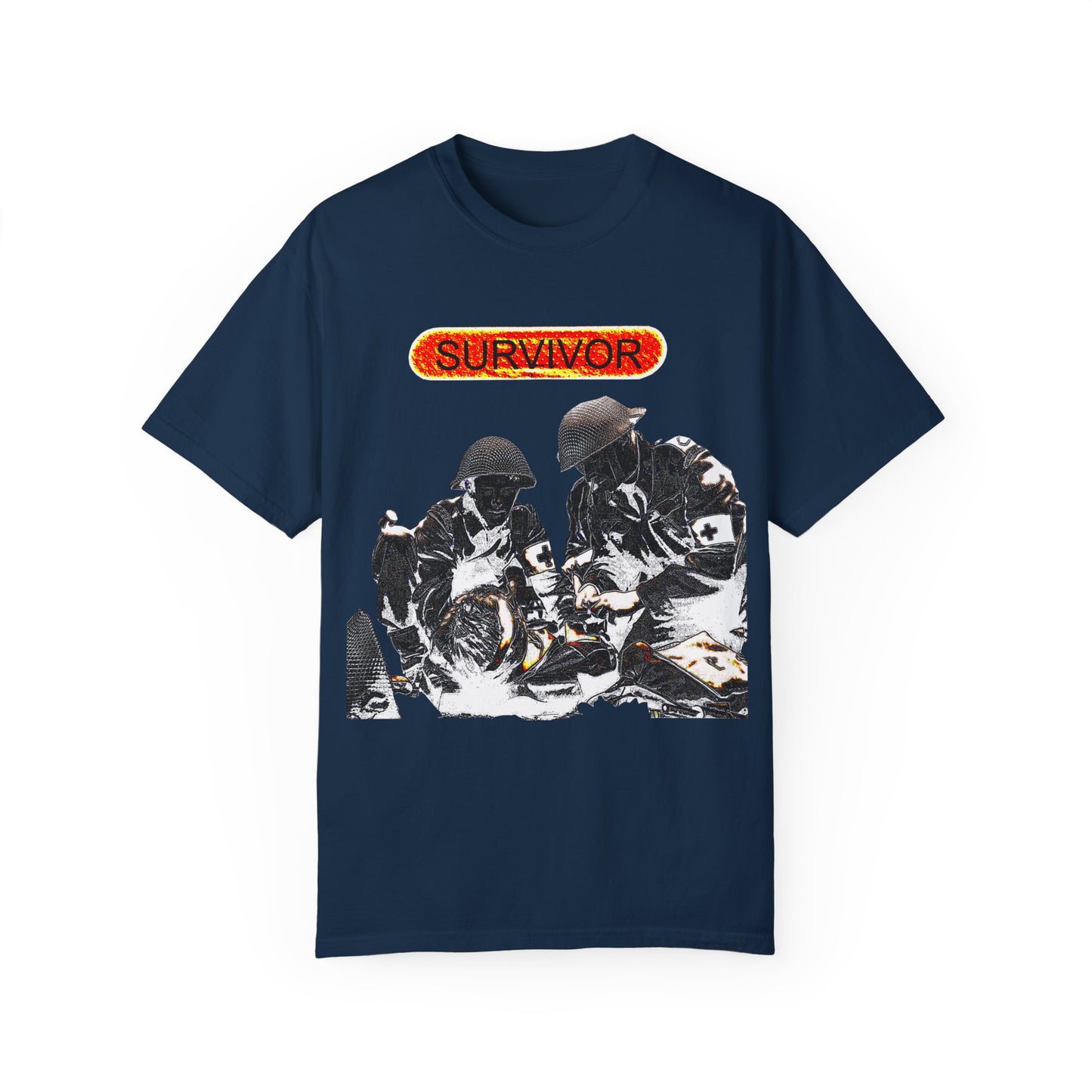 war veteran survivor Unisex Garment-Dyed T-shirt