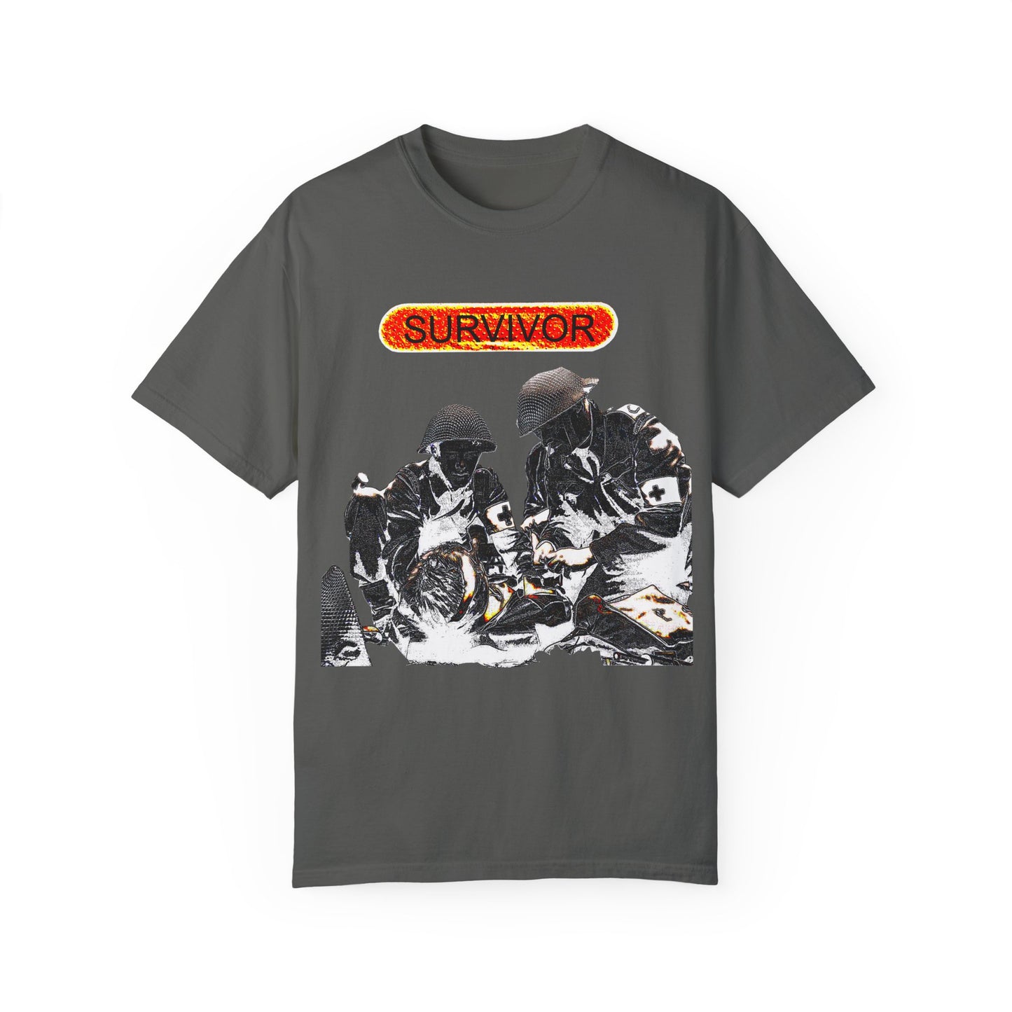 war veteran survivor Unisex Garment-Dyed T-shirt