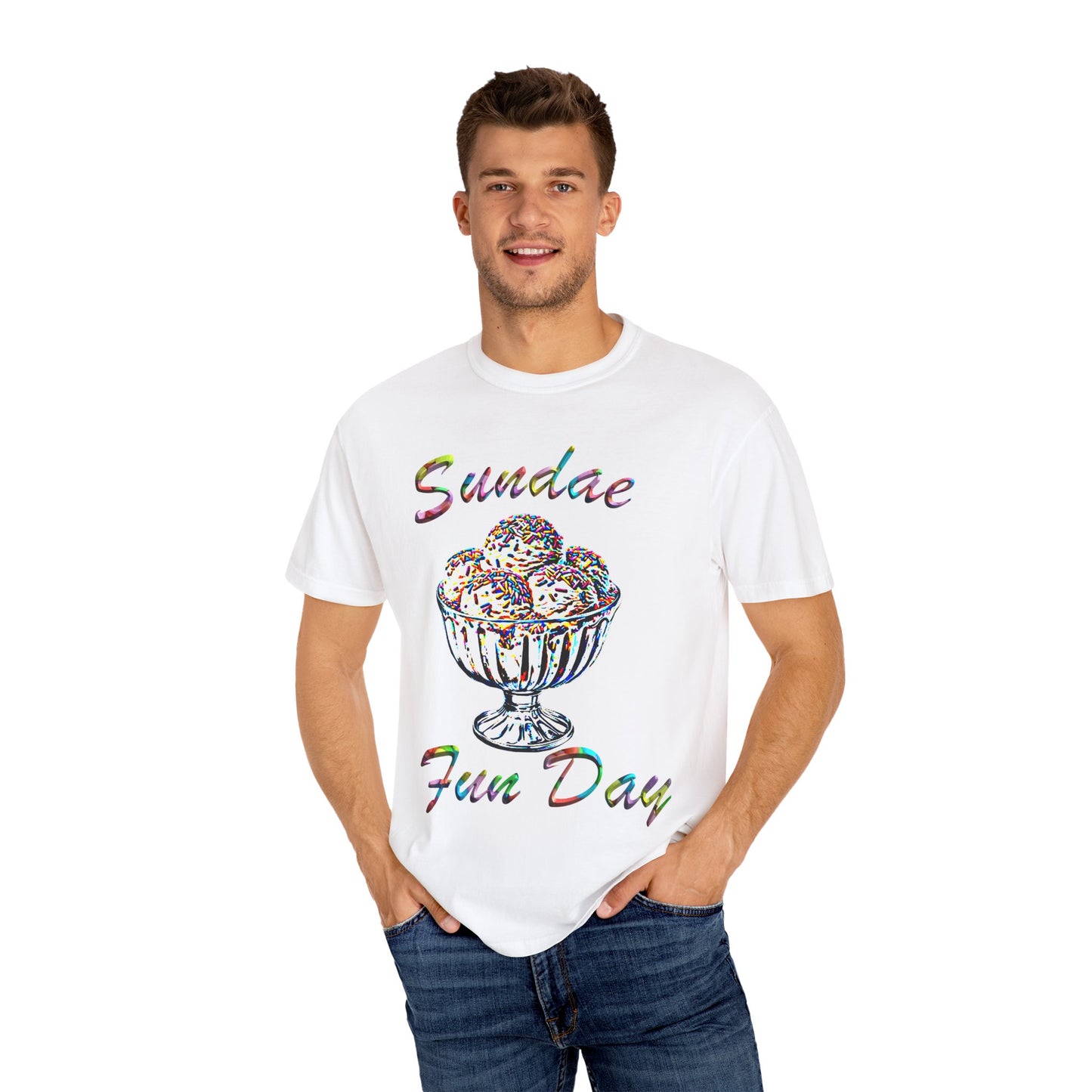 Sundae Funday Unisex Garment-Dyed T-shirt