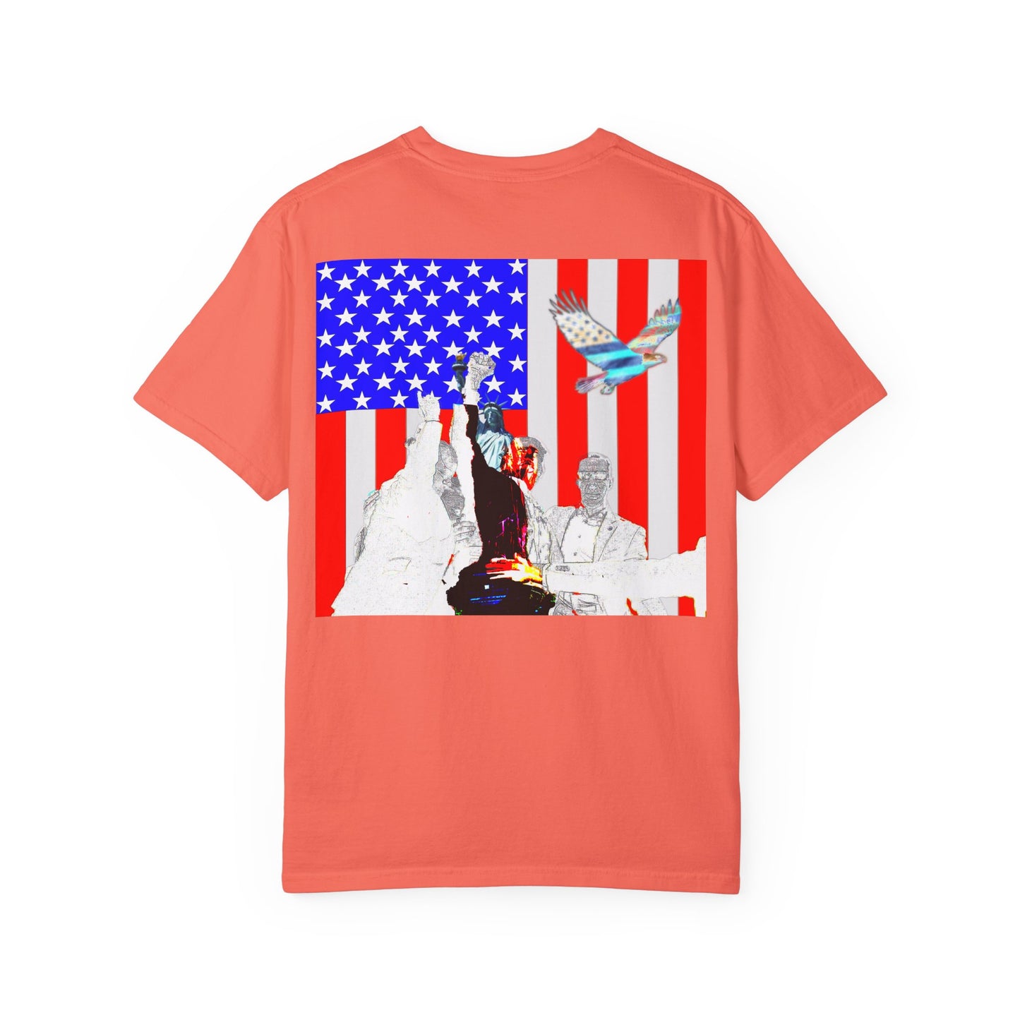 Patriotic Freedom Unisex Garment-Dyed T-Shirt - Celebrate America