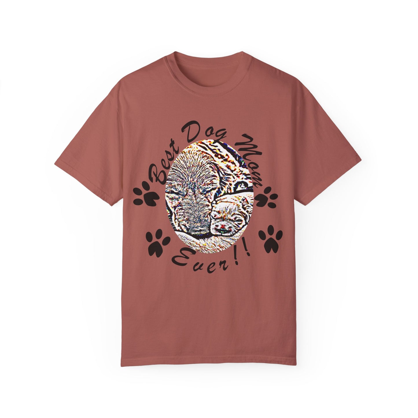 dog mom Unisex Garment-Dyed T-shirt