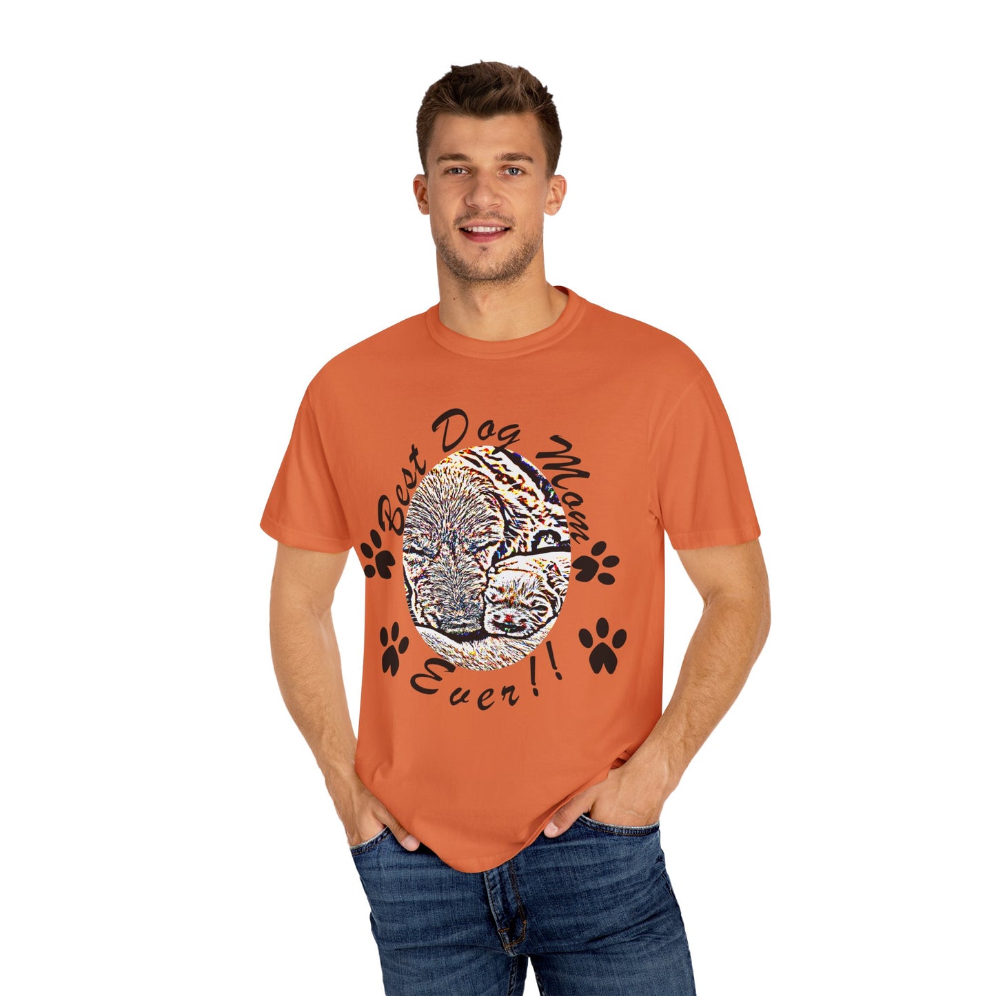 dog mom Unisex Garment-Dyed T-shirt