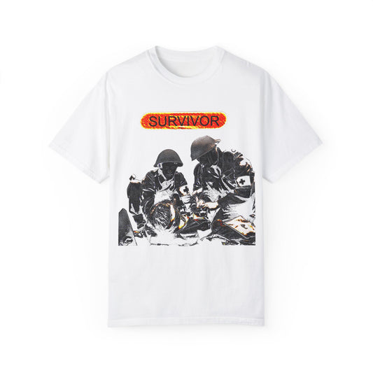 war veteran survivor Unisex Garment-Dyed T-shirt