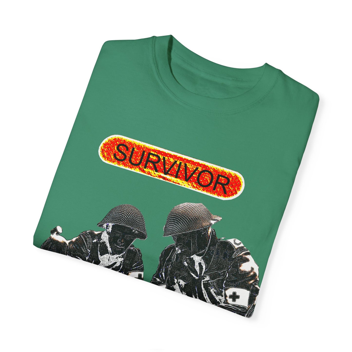 war veteran survivor Unisex Garment-Dyed T-shirt