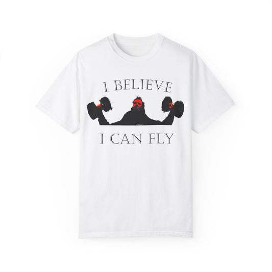 Motivational Fitness T-Shirt - I Believe I Can Fly