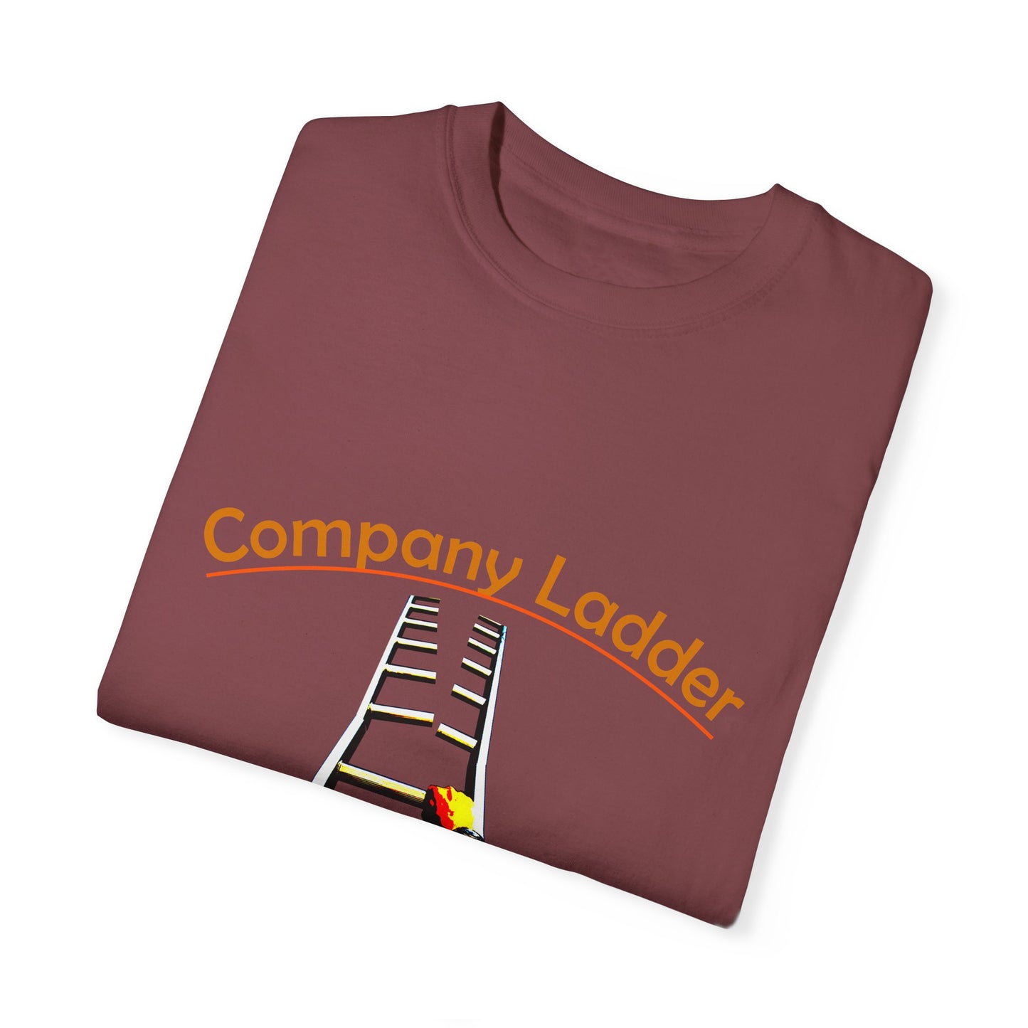Company Ladder Unisex Garment-Dyed T-shirt - Motivational Tee for Career Growth