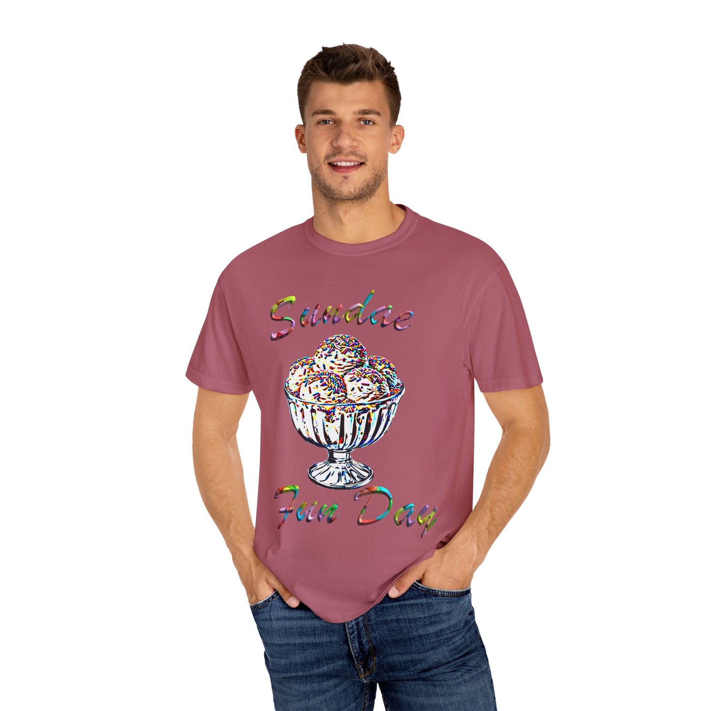 Sundae Funday Unisex Garment-Dyed T-shirt