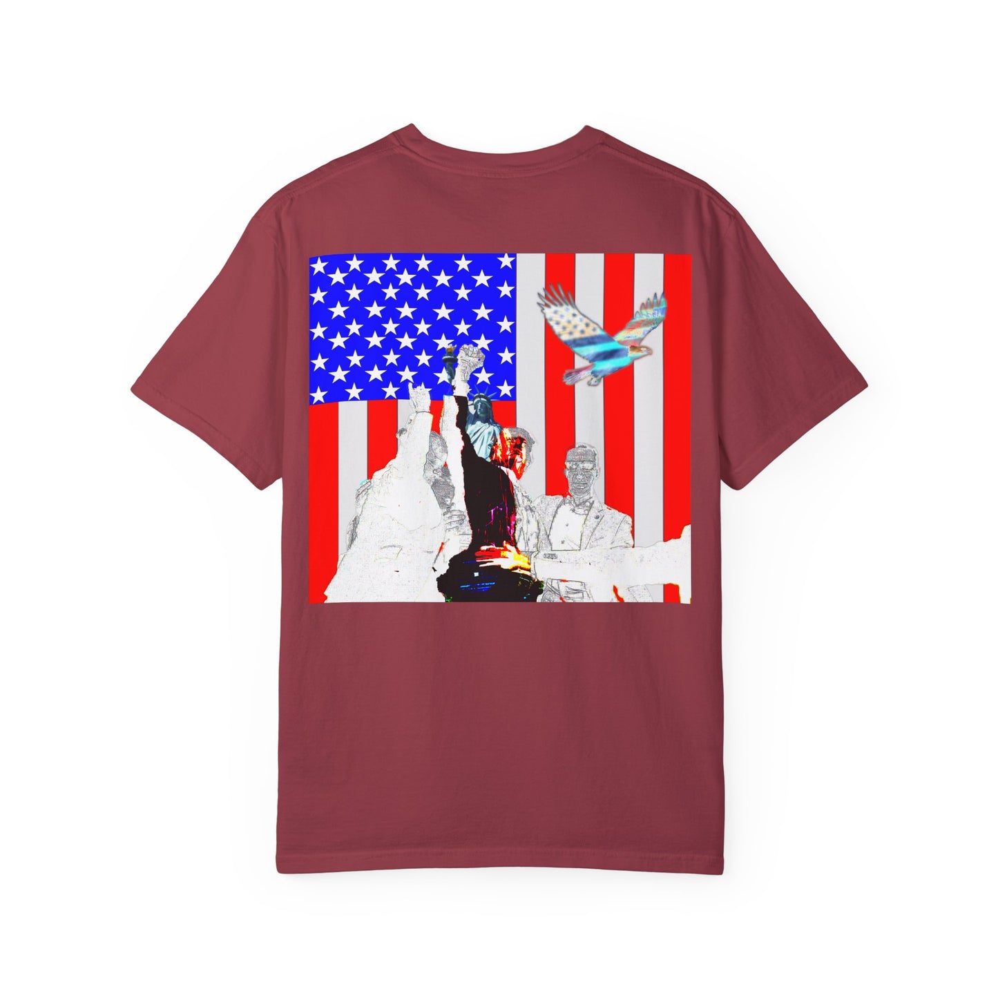 Patriotic Freedom Unisex Garment-Dyed T-Shirt - Celebrate America