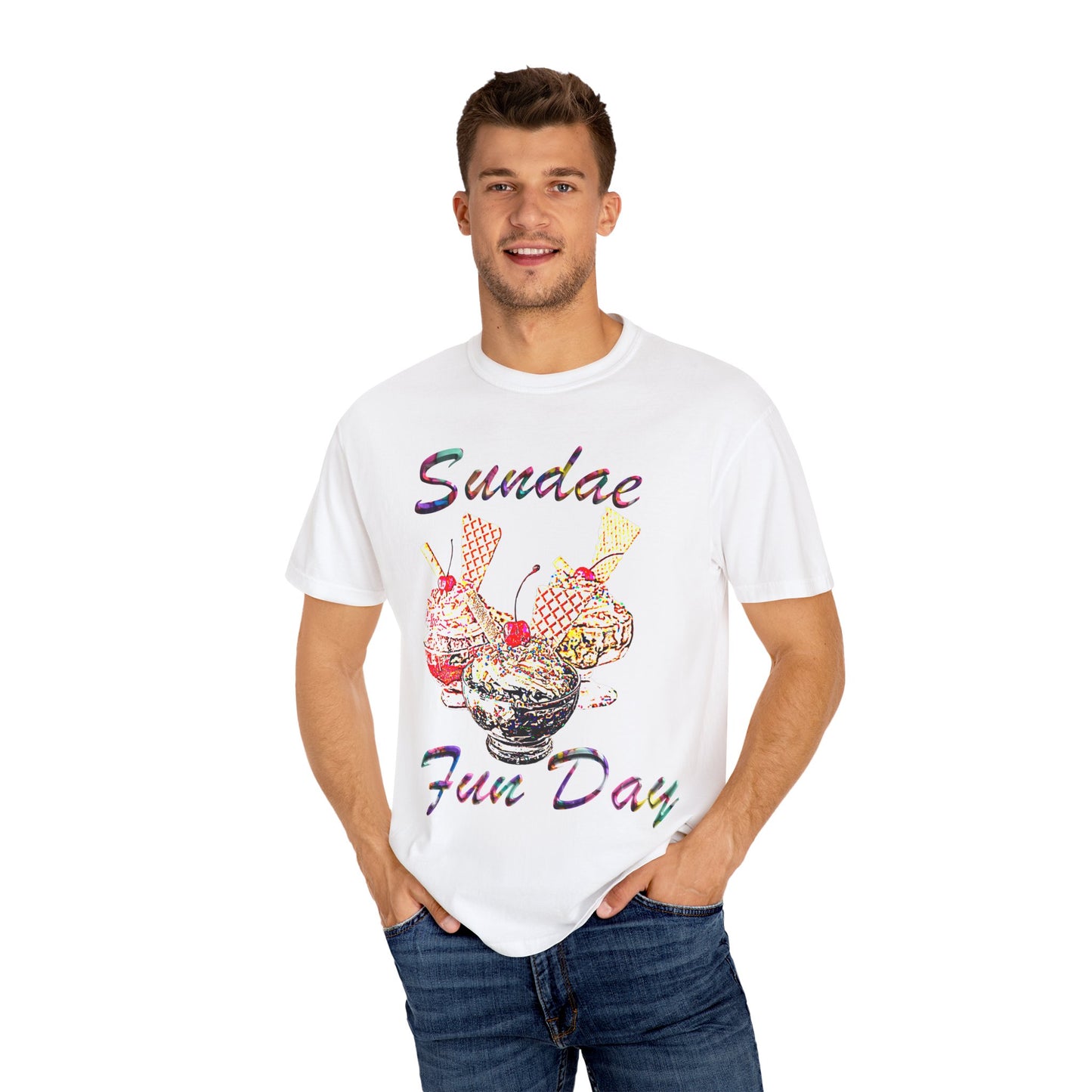 Sundae Fun Day Unisex Garment-Dyed T-shirt