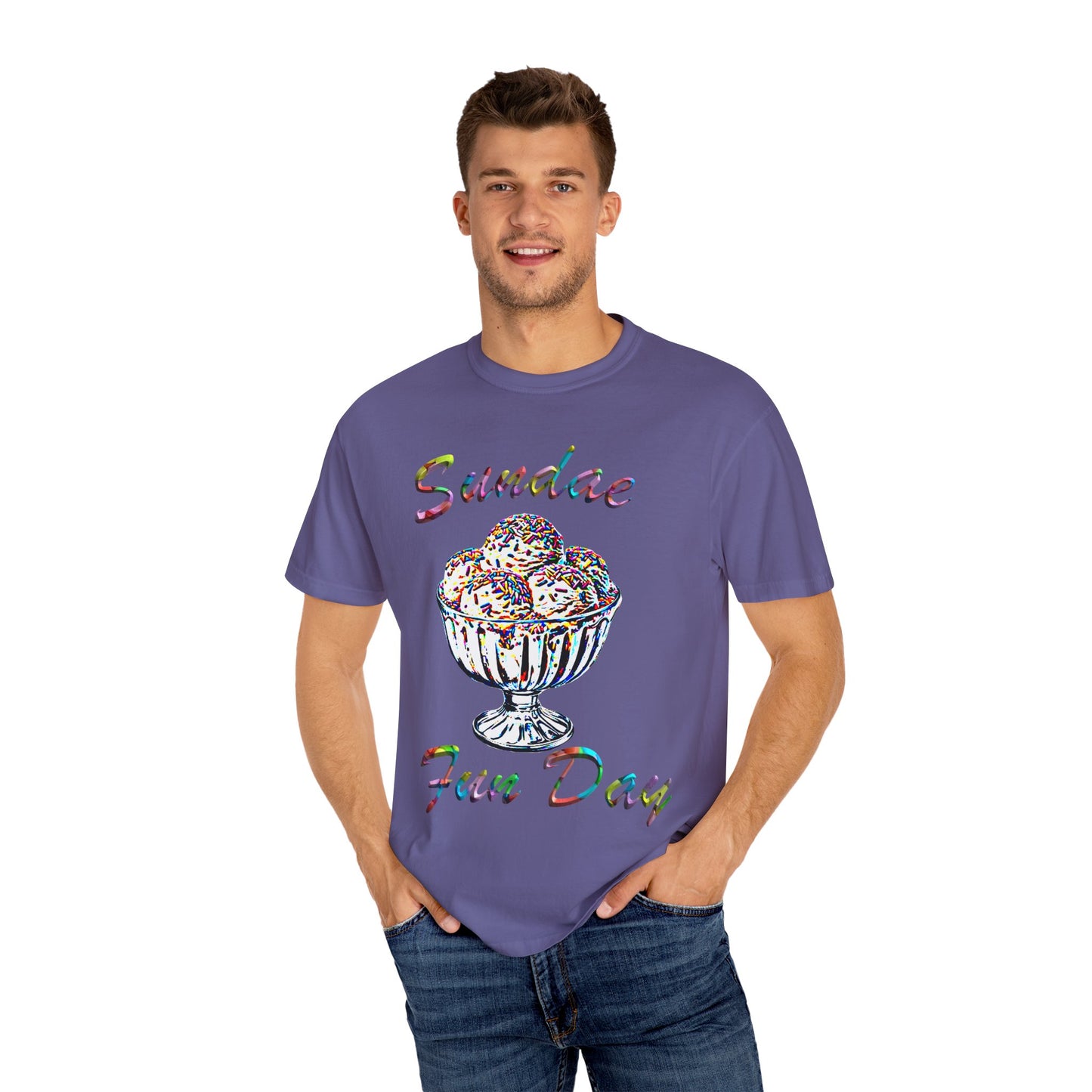 Sundae Funday Unisex Garment-Dyed T-shirt