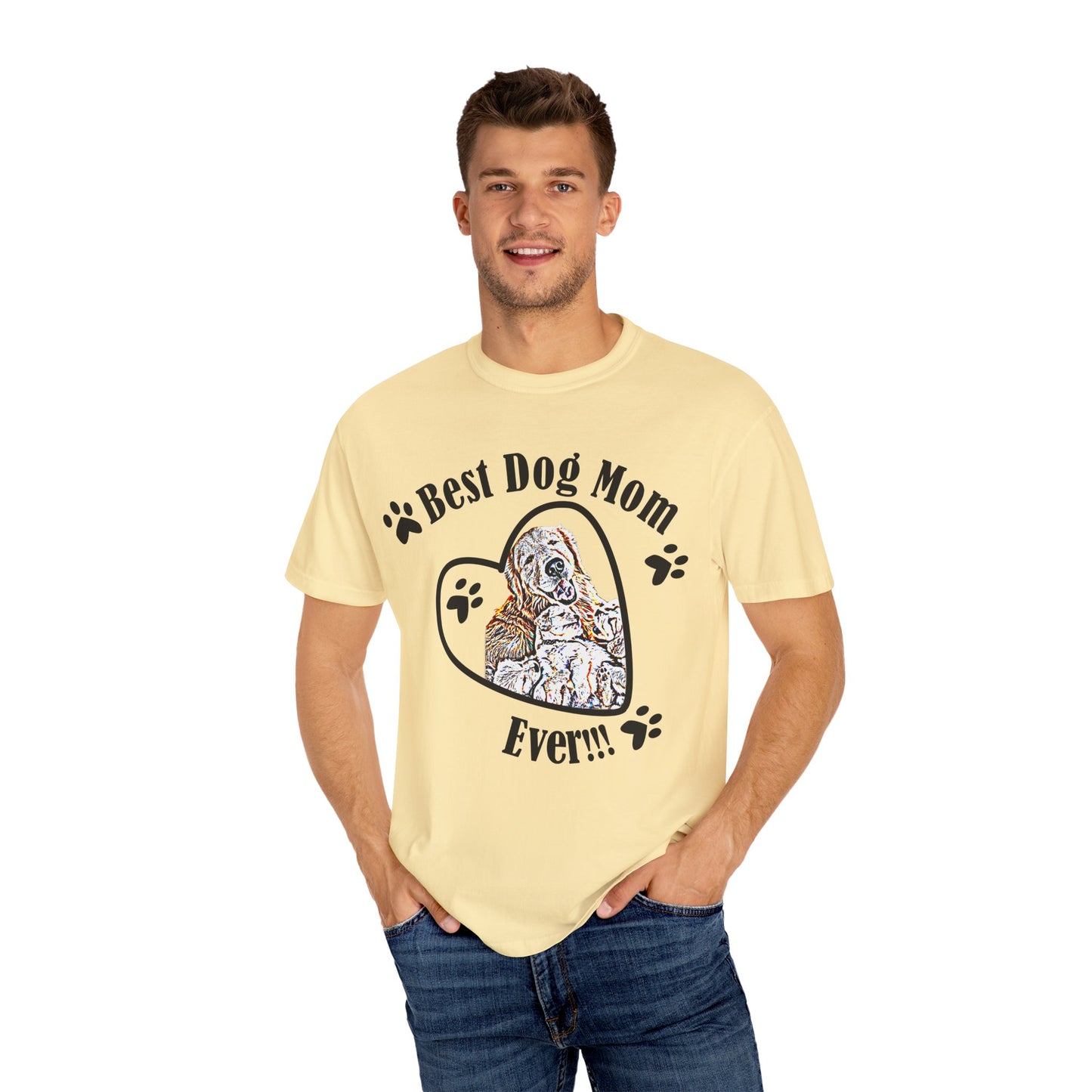 dog mom Unisex Garment-Dyed T-shirt