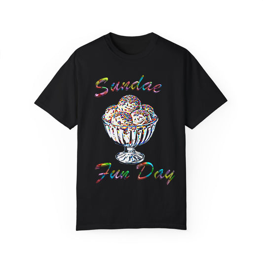 Sundae Funday Unisex Garment-Dyed T-shirt